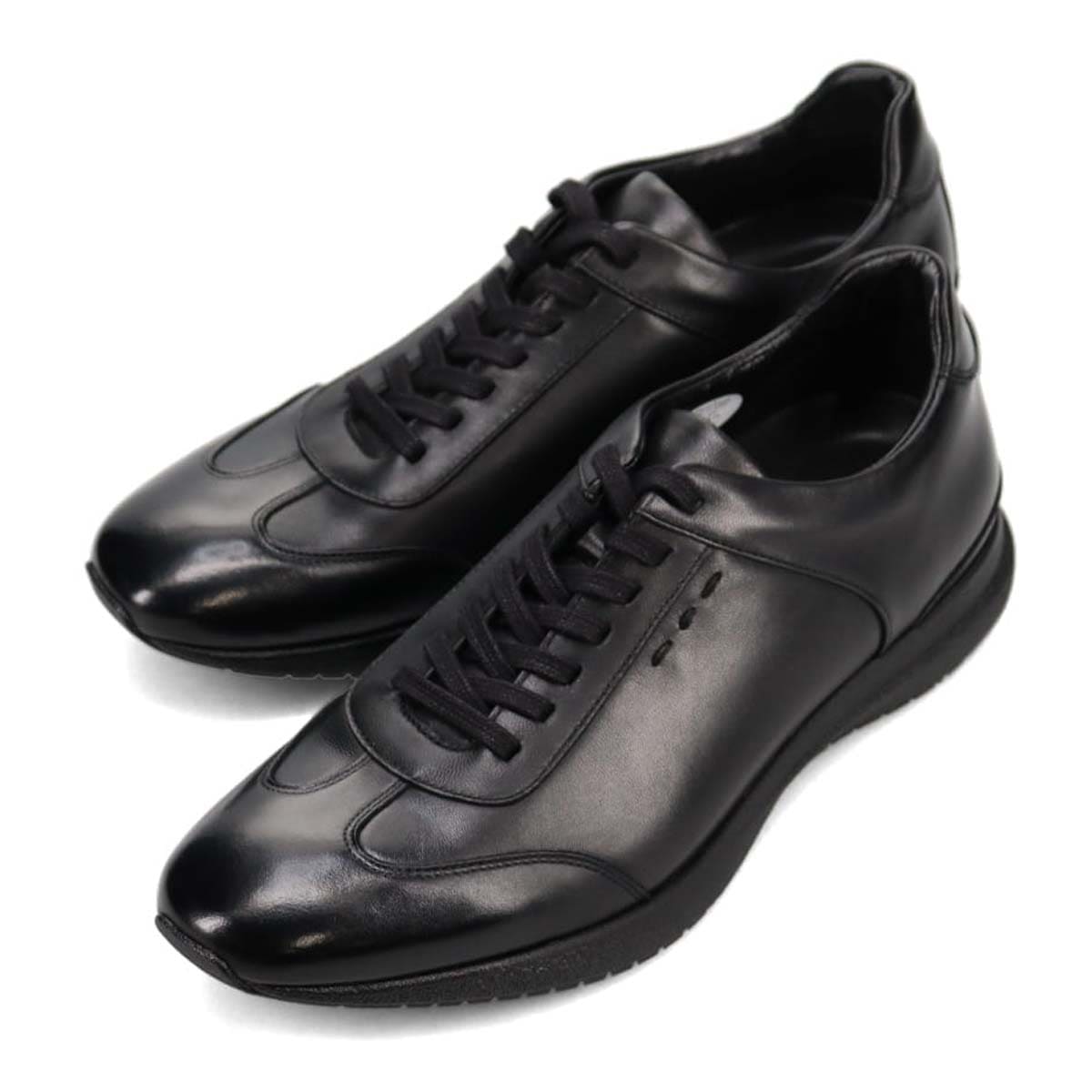 モデロ MODELLO レースアップドレスカジュアルレザースニーカー　DM3405 BLACK 25.0
