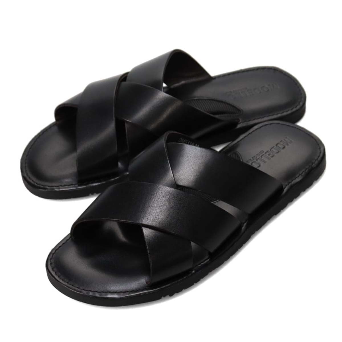 モデロ MODELLO レザーサンダル　DM5316 BLACK M(25.0～25.5cm)
