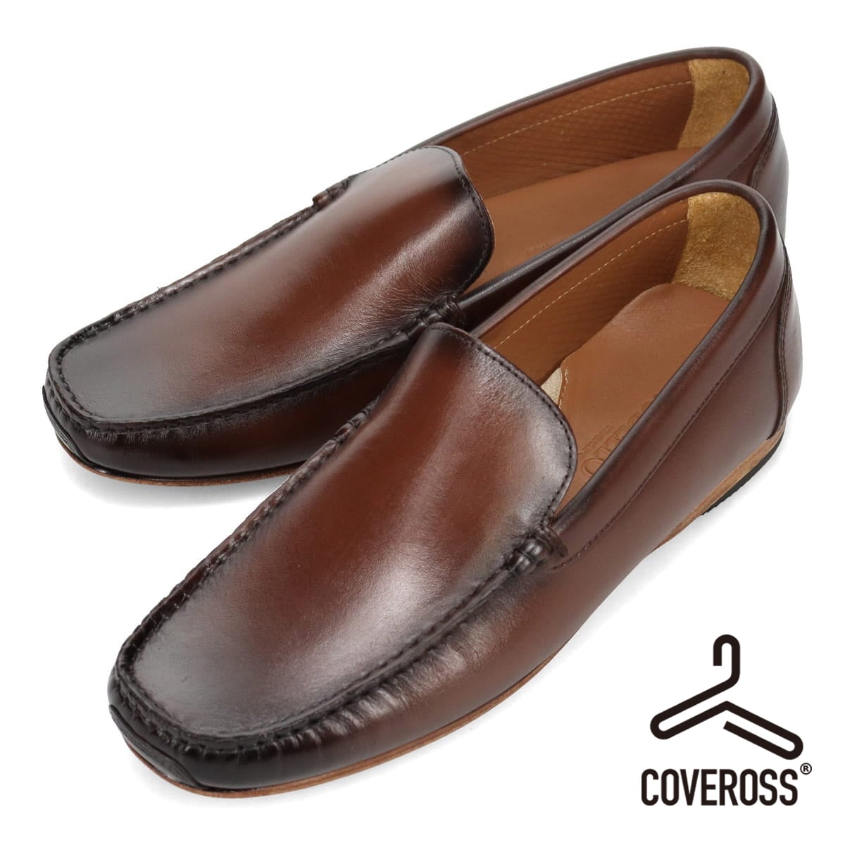 世界初のカバロス加工シリーズ モデロ MODELLO ドライビングシューズ　DM5514 BROWN 25.0