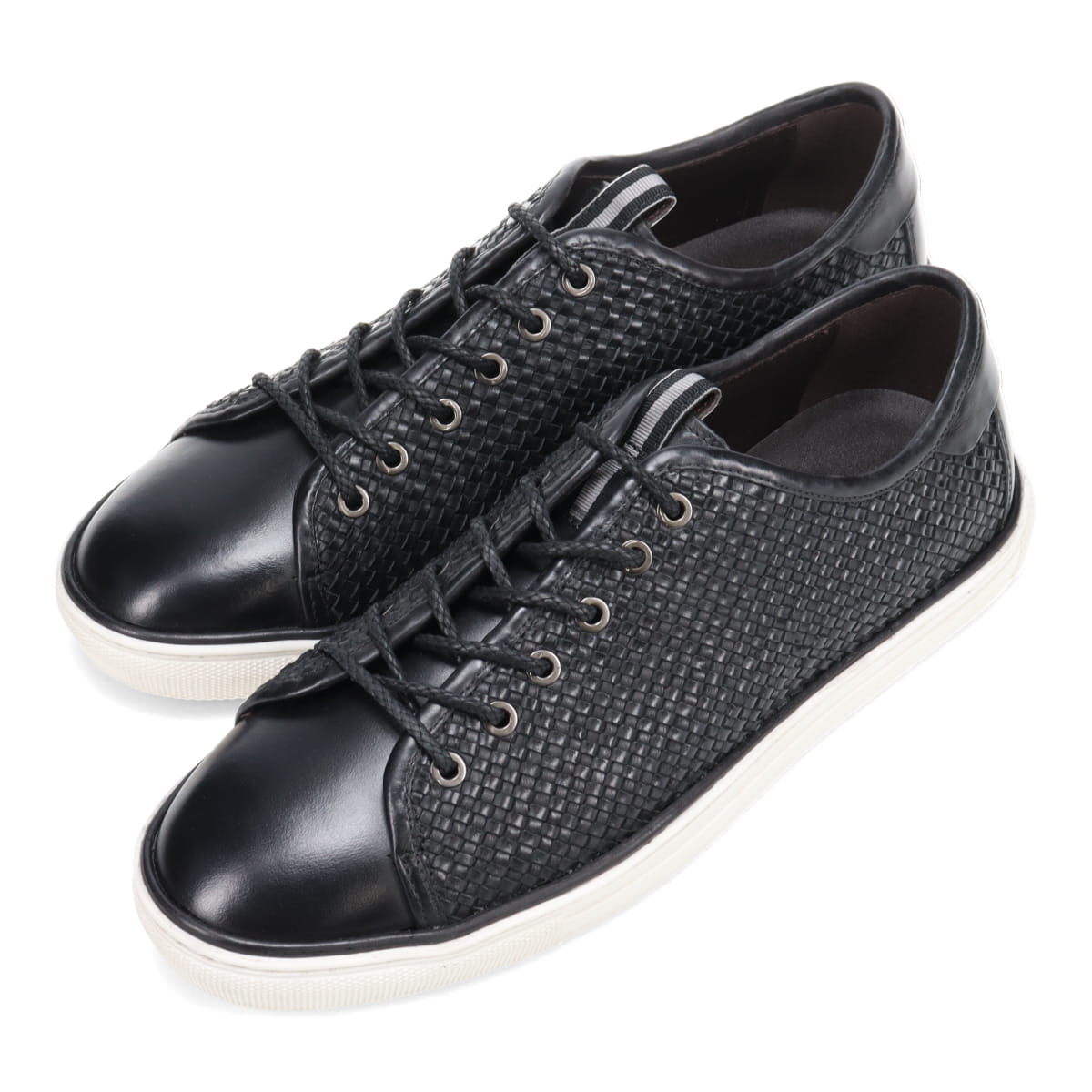 【抗ウイルス・抗菌加工】MODELLO モデロ カジュアル メッシュ レザースニーカー　DM5551 BLACK/C 25.0
