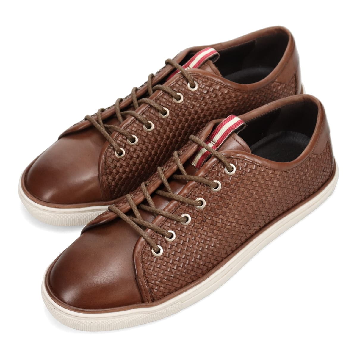 【抗ウイルス・抗菌加工】MODELLO モデロ カジュアル メッシュ レザースニーカー　DM5551 BROWN/C 25.0