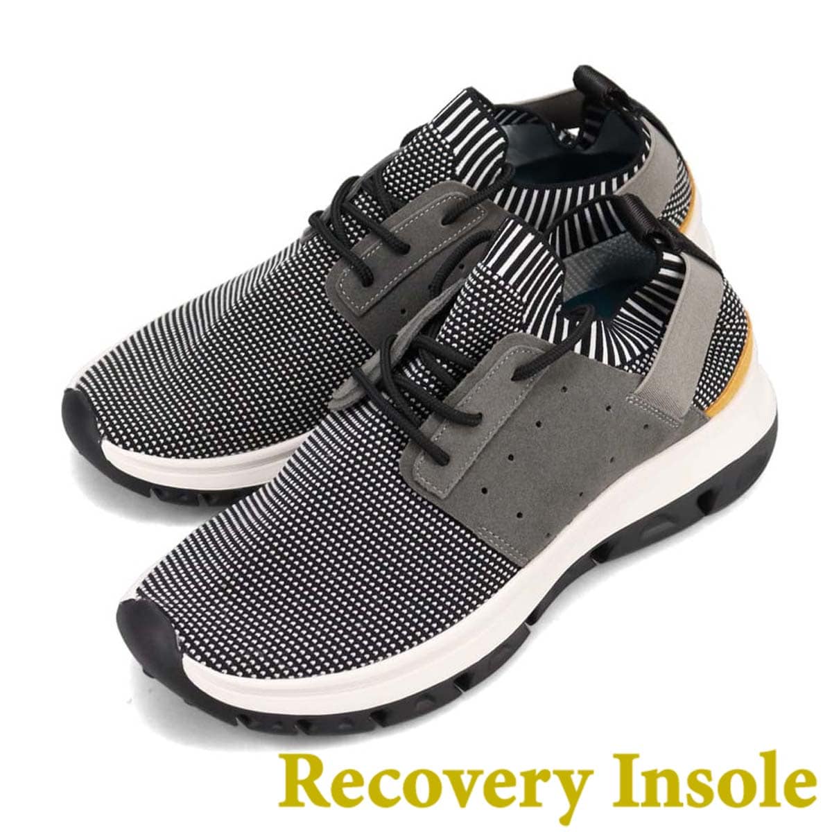 モデロ MODELLO レースアップカジュアルスニーカー　DM6522R BLACK/WHITE M(25.0～25.5cm)