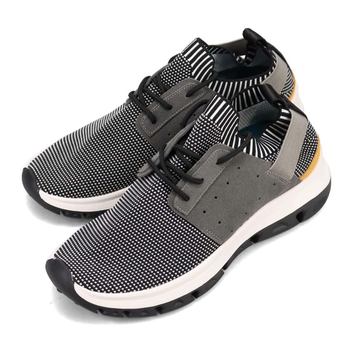 モデロ MODELLO レースアップカジュアルスニーカー　DM6522 BLACK/WHITE M(25.0～25.5cm)