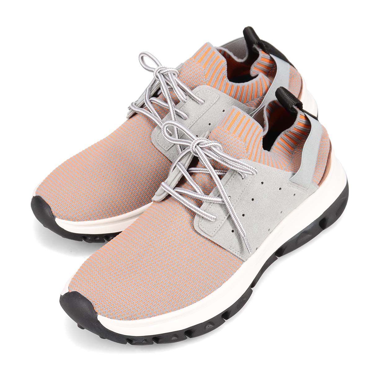 モデロ MODELLO レースアップカジュアルスニーカー　DM6522 L-GRAY/ORANGE M(25.0～25.5cm)