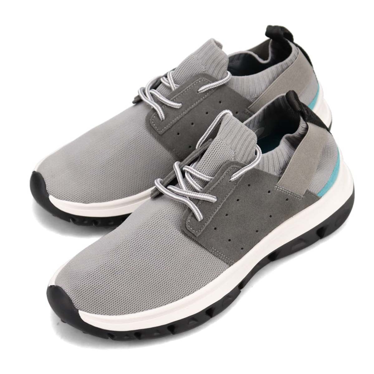 モデロ MODELLO レースアップカジュアルスニーカー　DM6522 L-GRAY M(25.0～25.5cm)