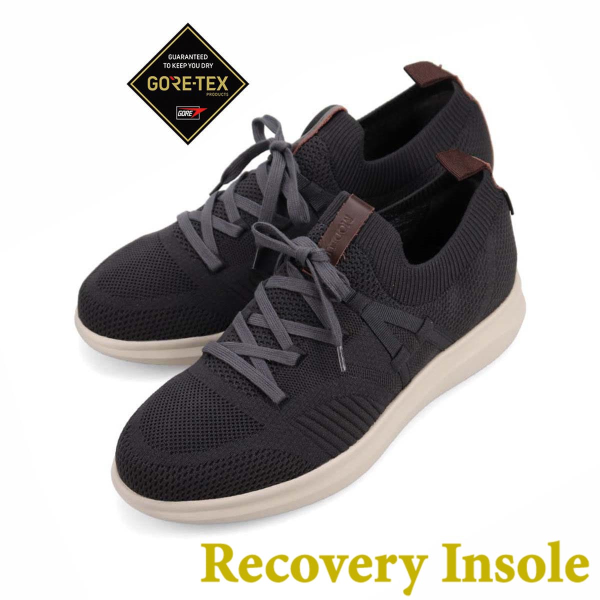 【GORE-TEX】モデロ MODELLO カジュアルニットスニーカー　DM6525GR GRAY 25.0