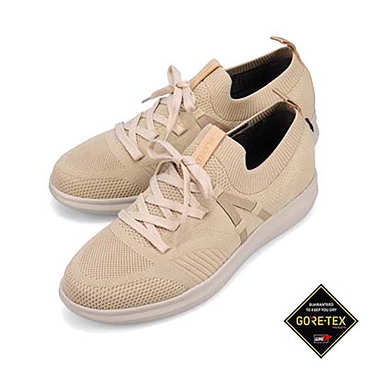 【GORE-TEX】モデロ MODELLO カジュアルニットスニーカー　DM6525GR BEIGE 25.0
