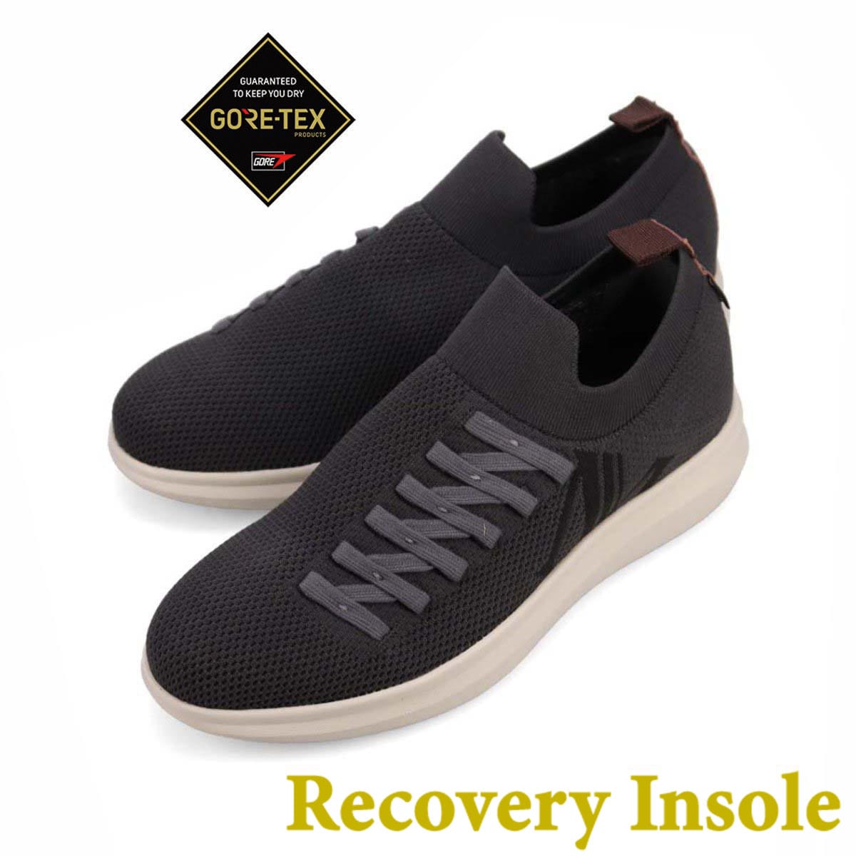 【GORE-TEX】モデロ MODELLO カジュアルニットスニーカー　DM6526GR GRAY 25.0