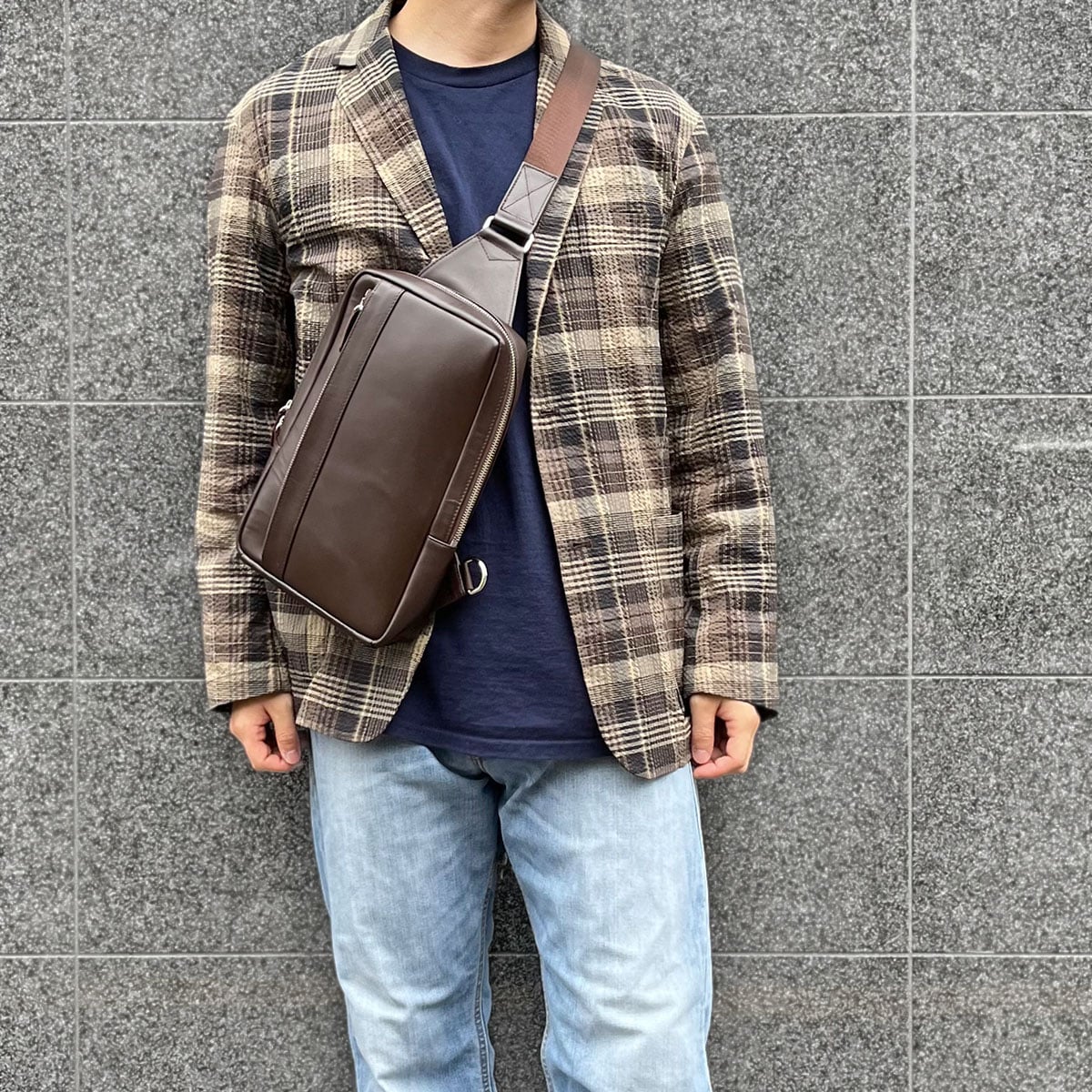 モデロ MODELLO  ワンショルダー ビジネスリュック  DMB214 D-BROWN FREE