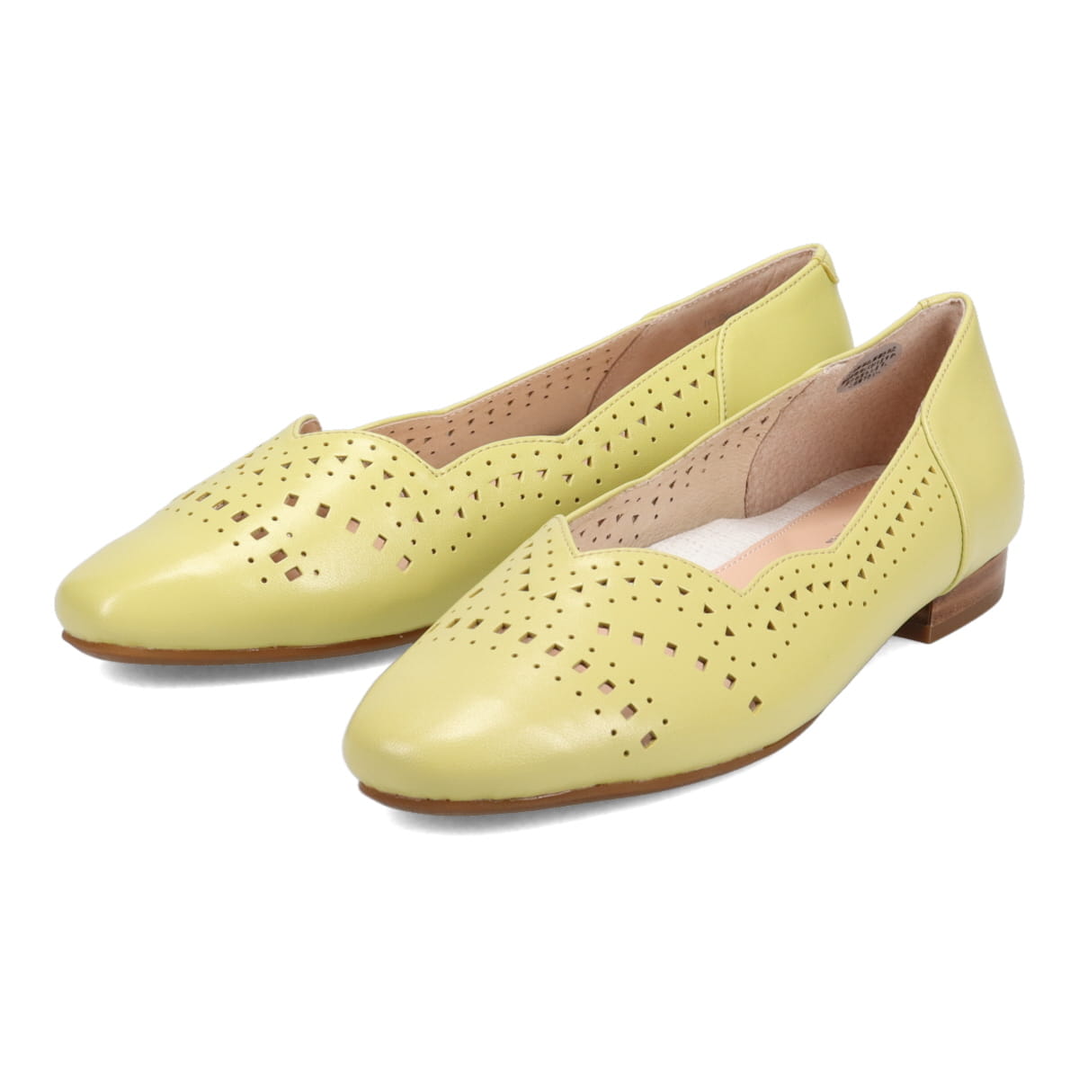 モデロ MODELLO やさしい履き心地♪可愛いフラワーカットの涼しげデザインカッターシューズ DML5018 YELLOW 23.0