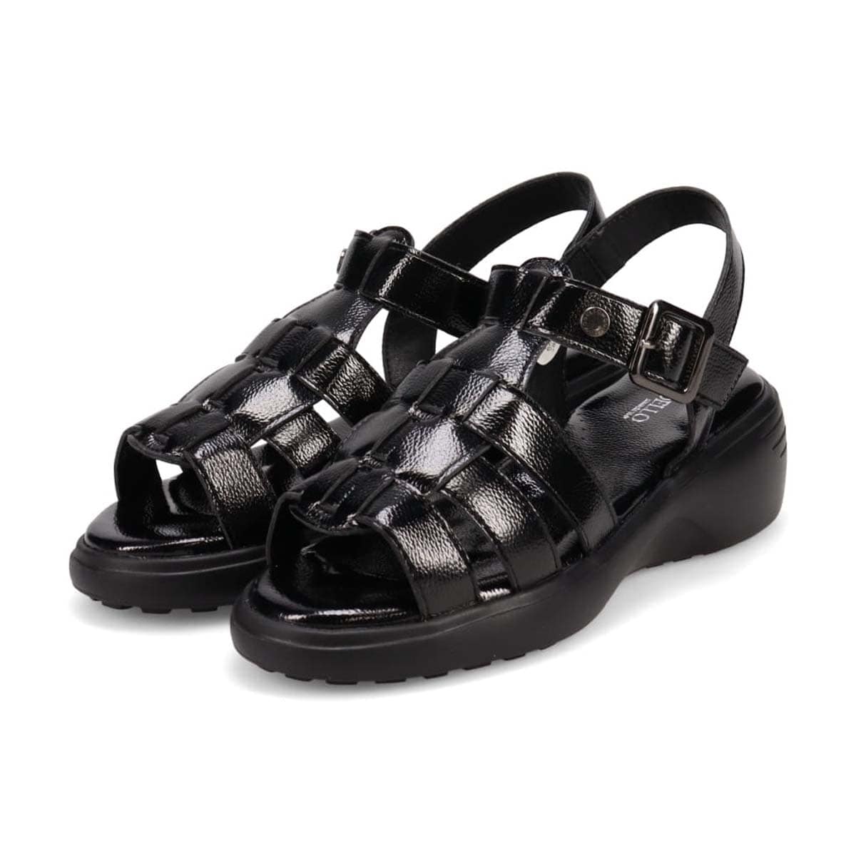 モデロ MODELLO ウエッジソールグルカサンダル　DML5048X BLACK 23.0