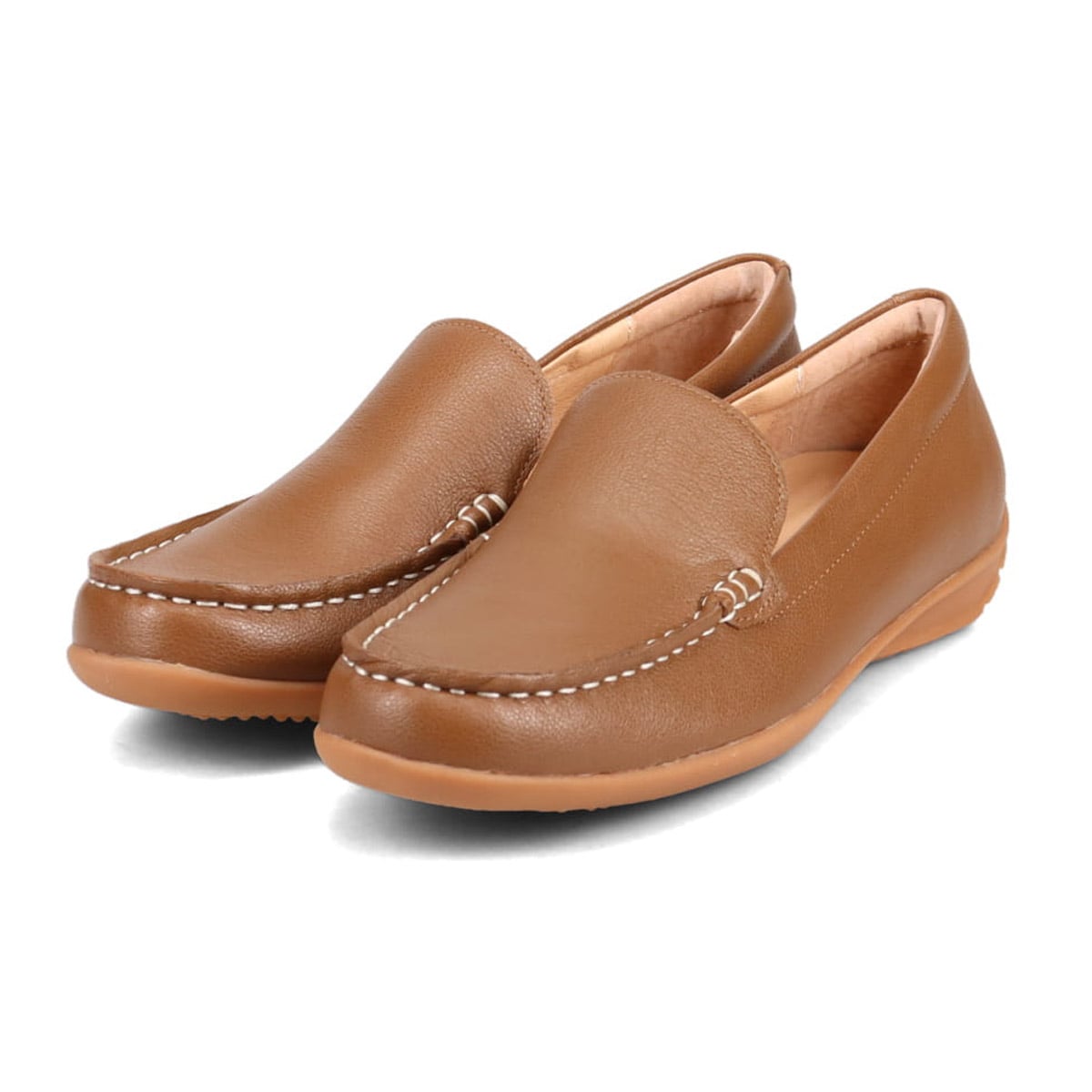モデロ MODELLO スクエアトゥ モカシンシューズ  DML5500 BROWN 23.0