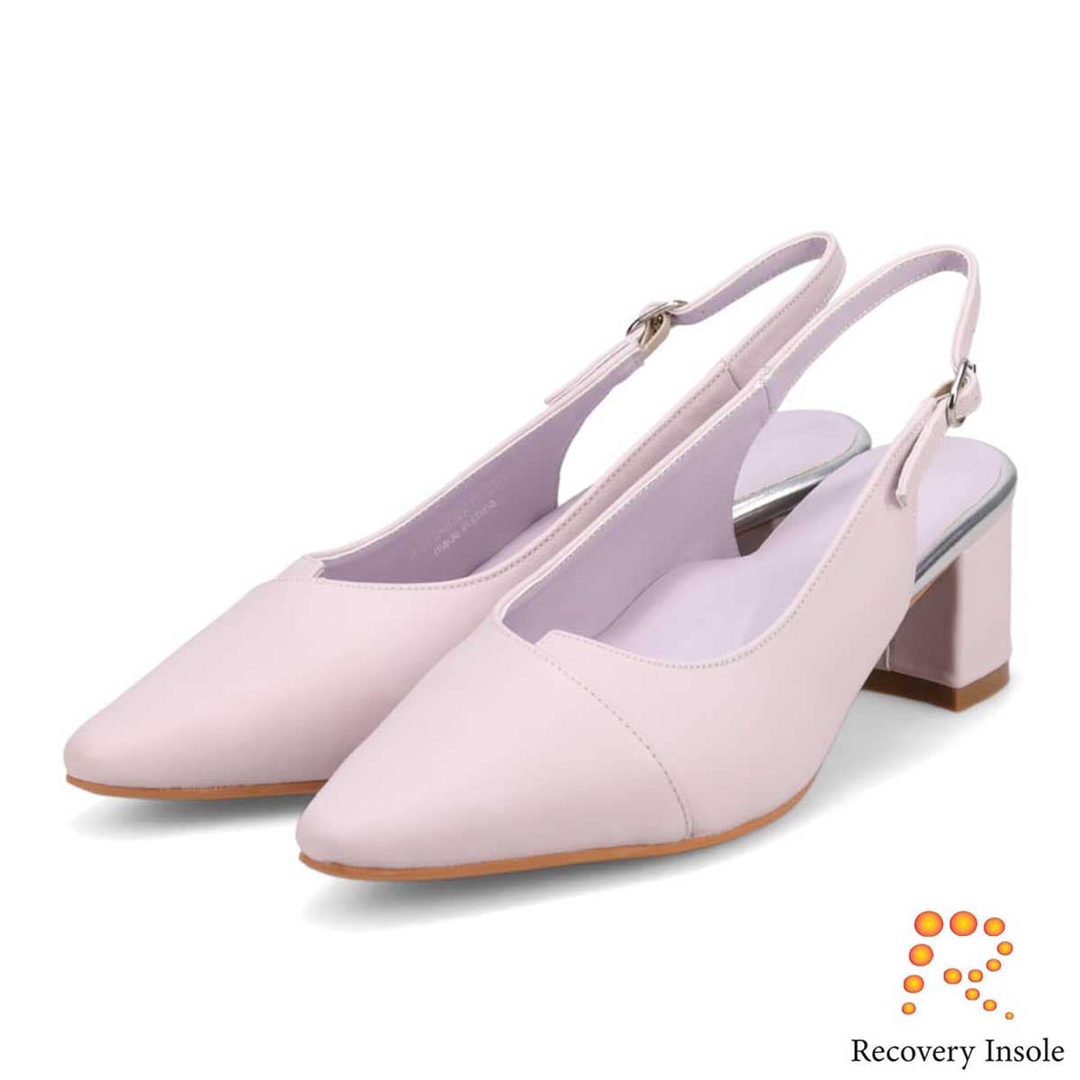 モデロ MODELLO 「リカバリーインソール」搭載で指圧効果により血行を115％促進。Recoveryポインテッドバックベルト　DML5506R LAVENDER 23.0