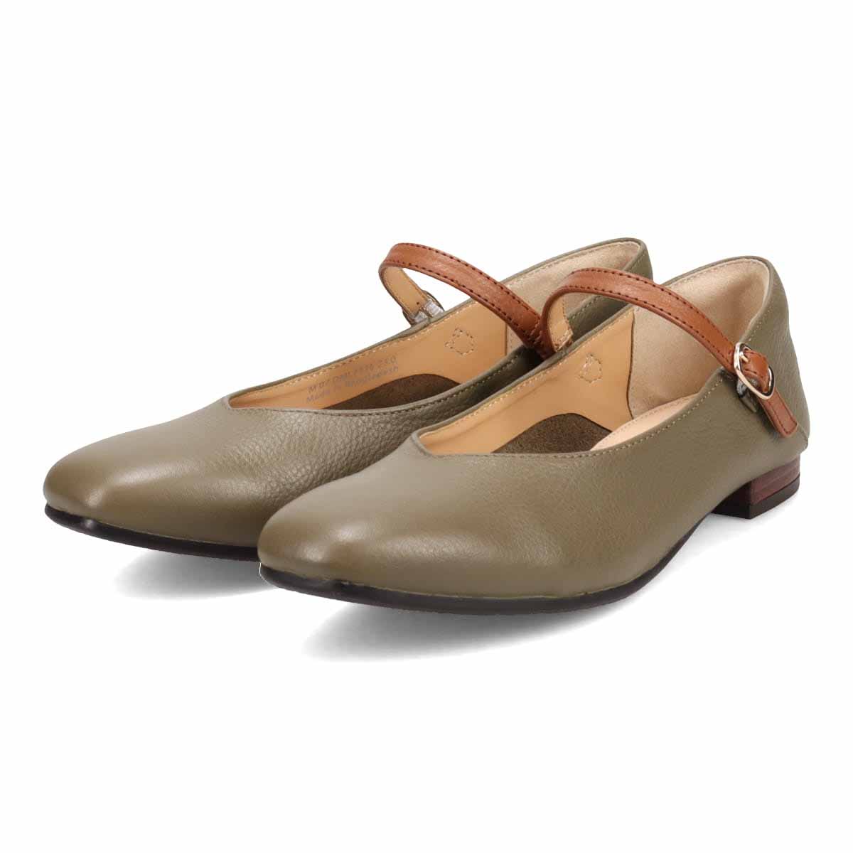 モデロ MODELLO ソフトスクエア  ストラップシューズ  DML7136 KHAKI/C 23.0