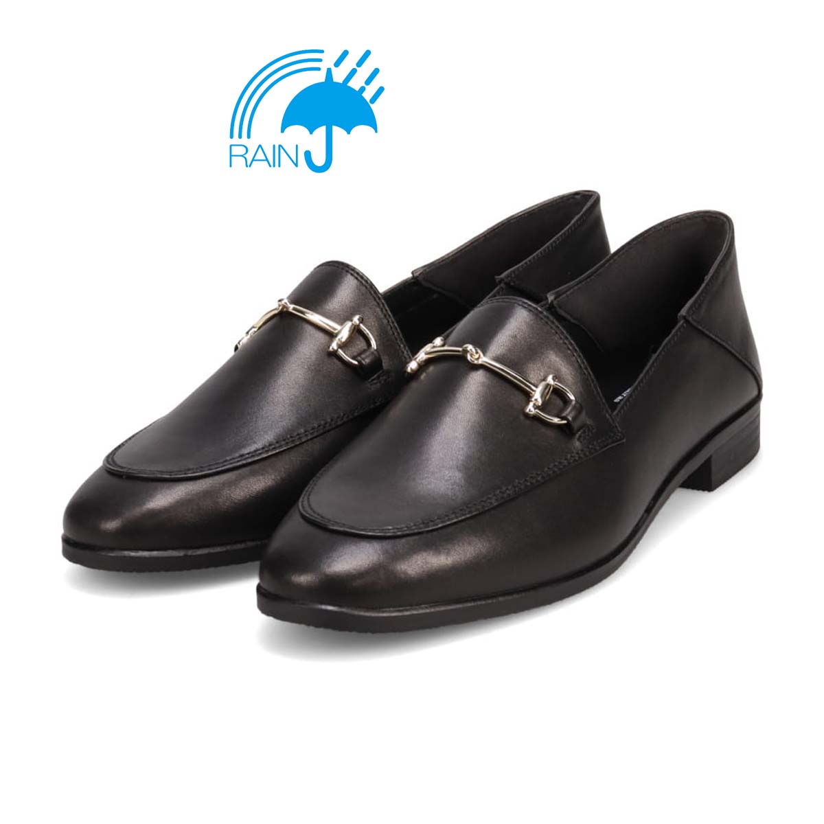 【撥水仕様】モデロ MODELLO 1.5cmヒール ビットローファー  DML8812 BLACK 23.0