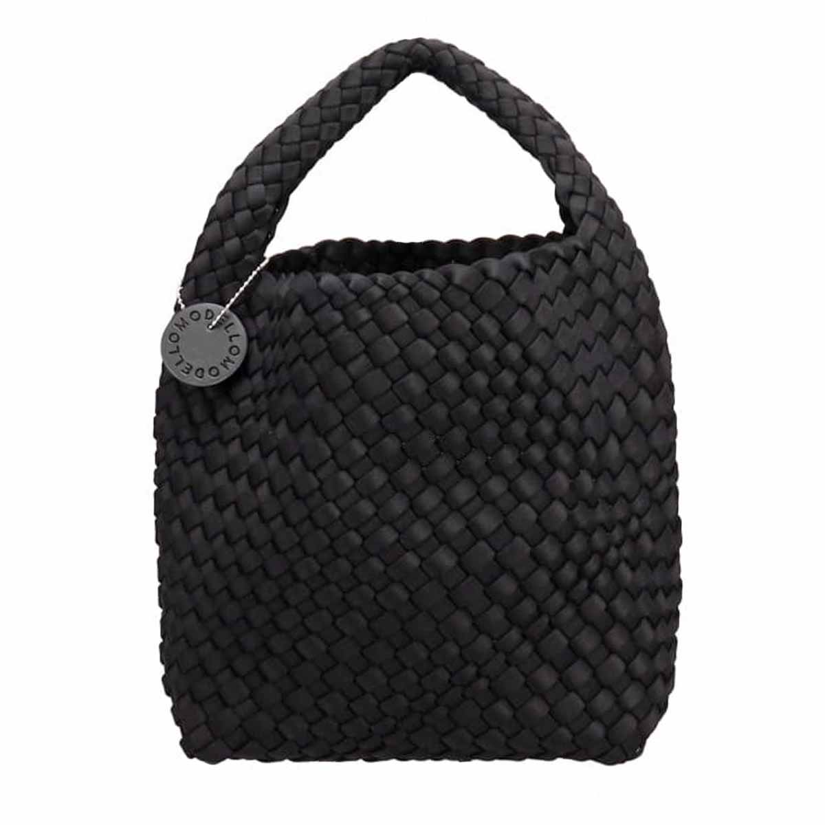 モデロ MODELLO 艶のあるメッシュ素材の大人アイテム メッシュバッグ　DMLB111 BLACK FREE