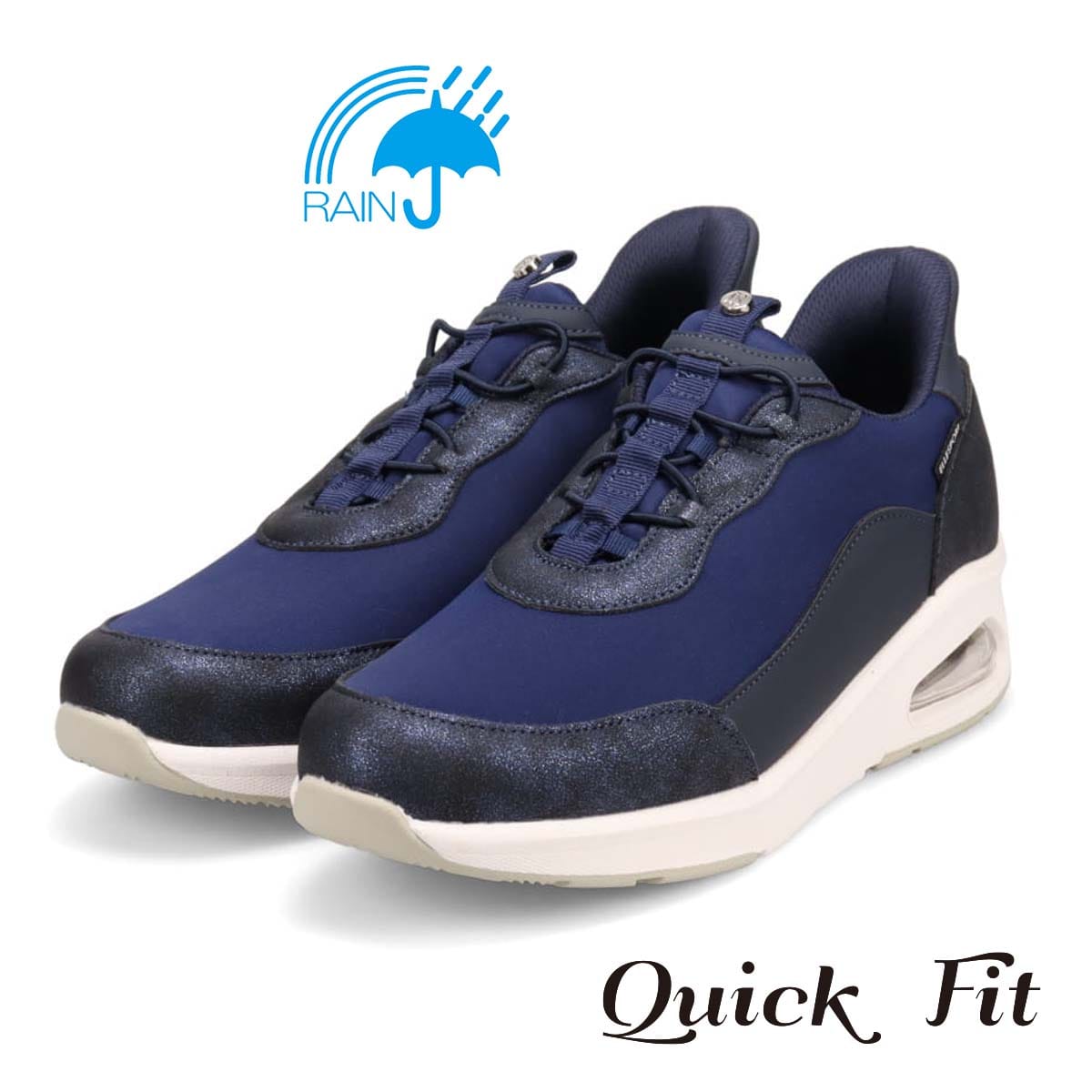 エル スポーツ ELLESPORT クイックフィットエアソールスニーカー　ESP12599 NAVY 23.0