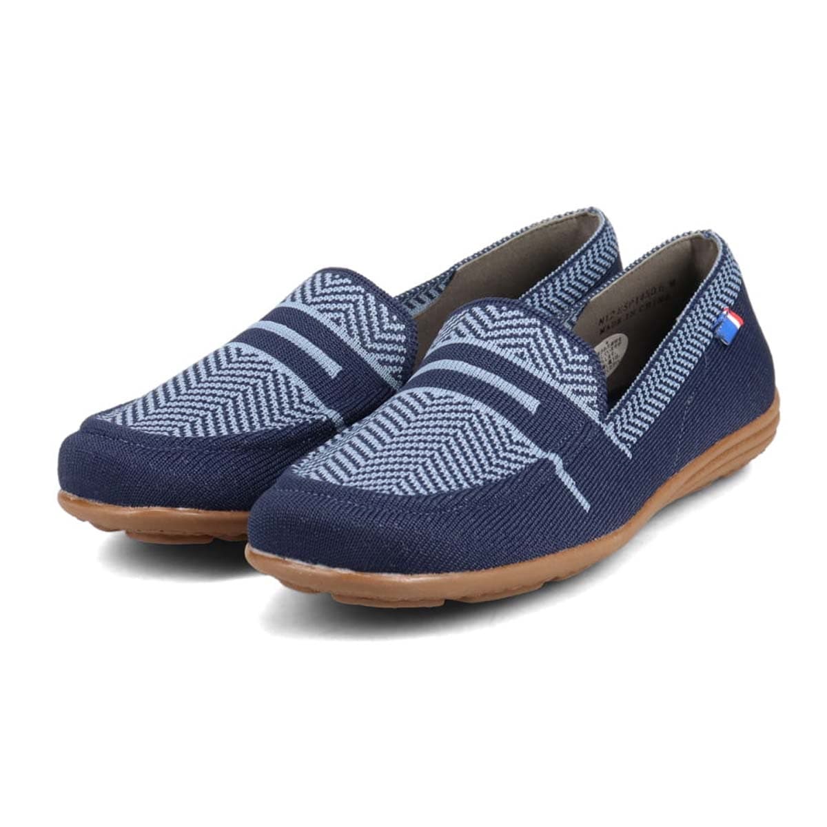 エル スポーツ ELLESPORT ニットドライビングシューズ　ESP14506 NAVY M　(23.0～23.5)