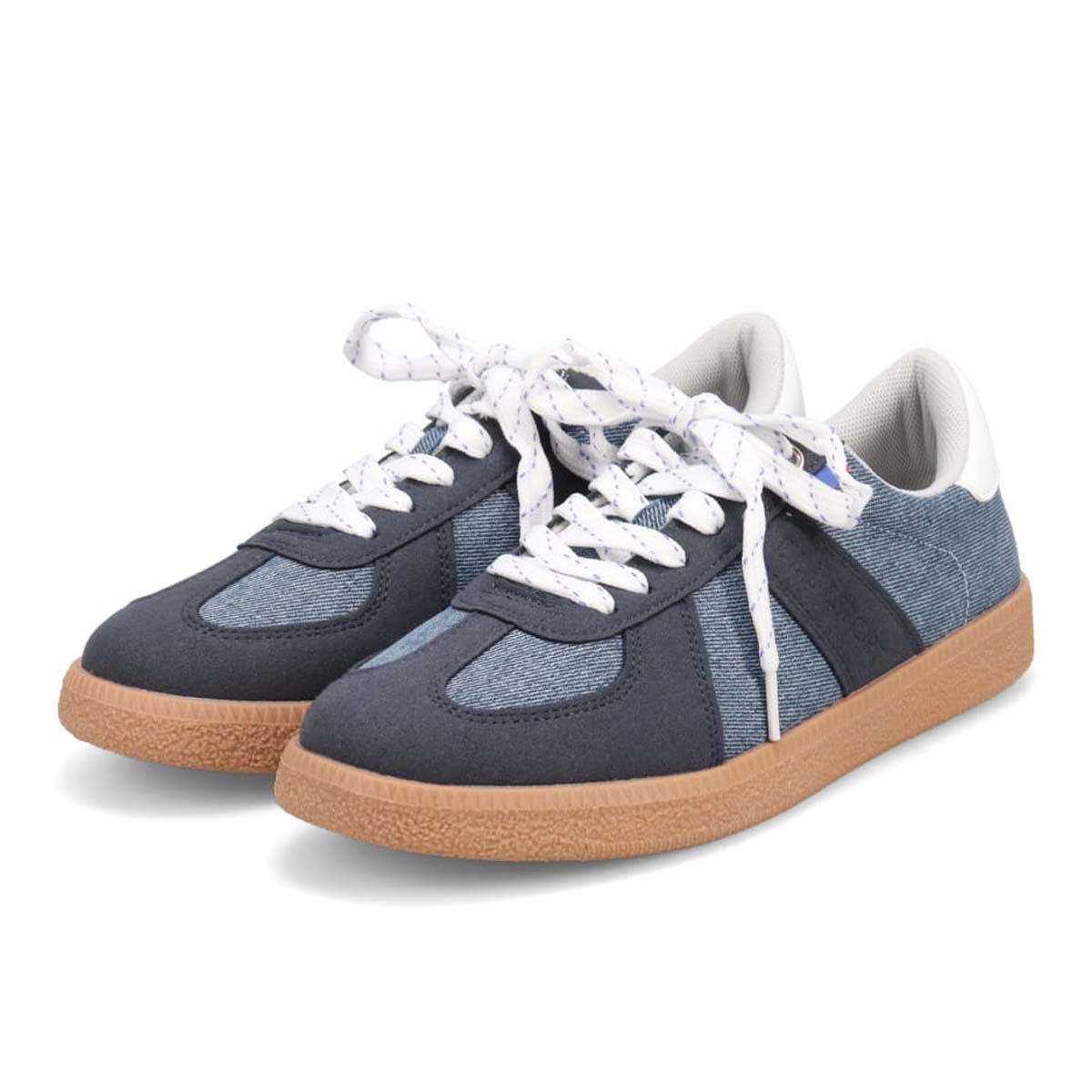 エル スポーツ ELLESPORT ジャーマントレーナースニーカー　ESP14508 NAVY-TX 23.0