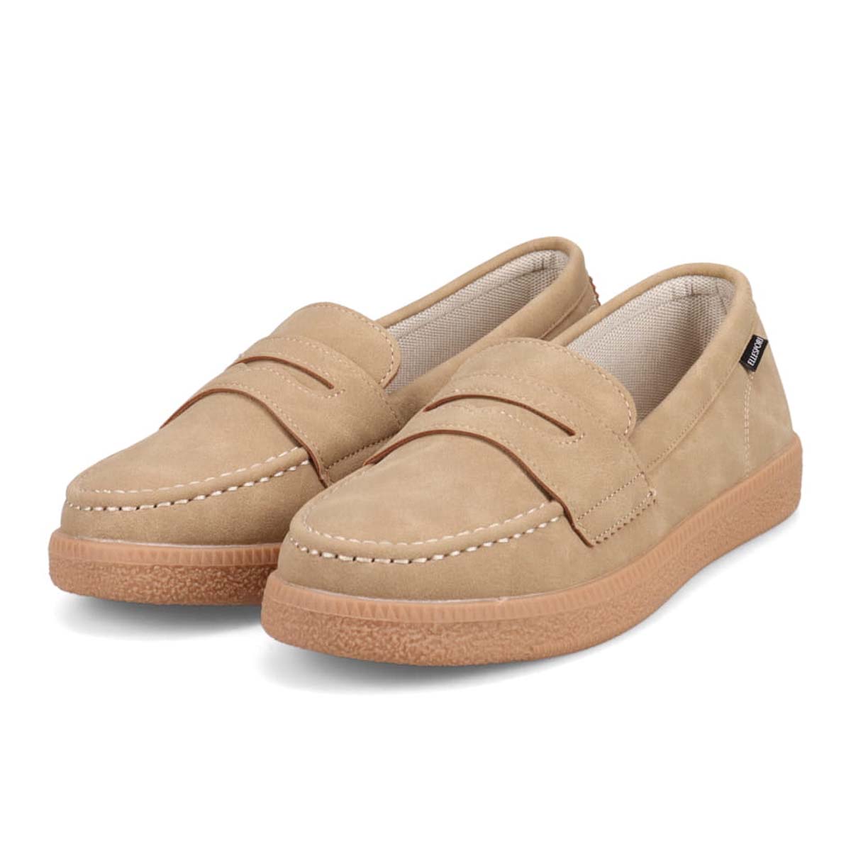 【ユニセックス】エル スポーツ ELLESPORT　オンオフ兼用！歩きやすさを追求したローファースニーカー　ESP14509 BEIGE 23.0