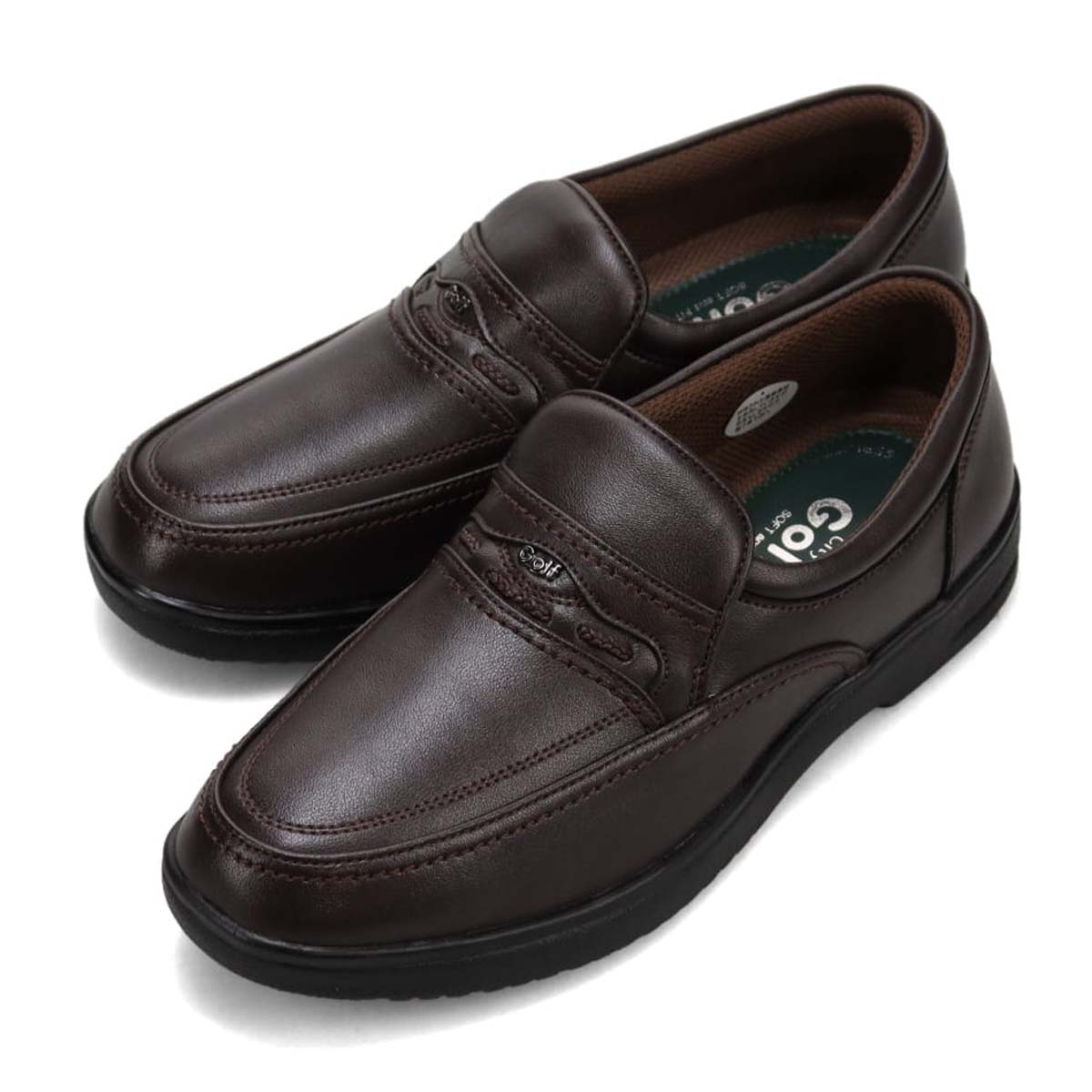シティ ゴルフ City Golf実績と人気がある定番シリーズ　カジュアルスリッポンシューズ　GF8601 D-BROWN 25.0