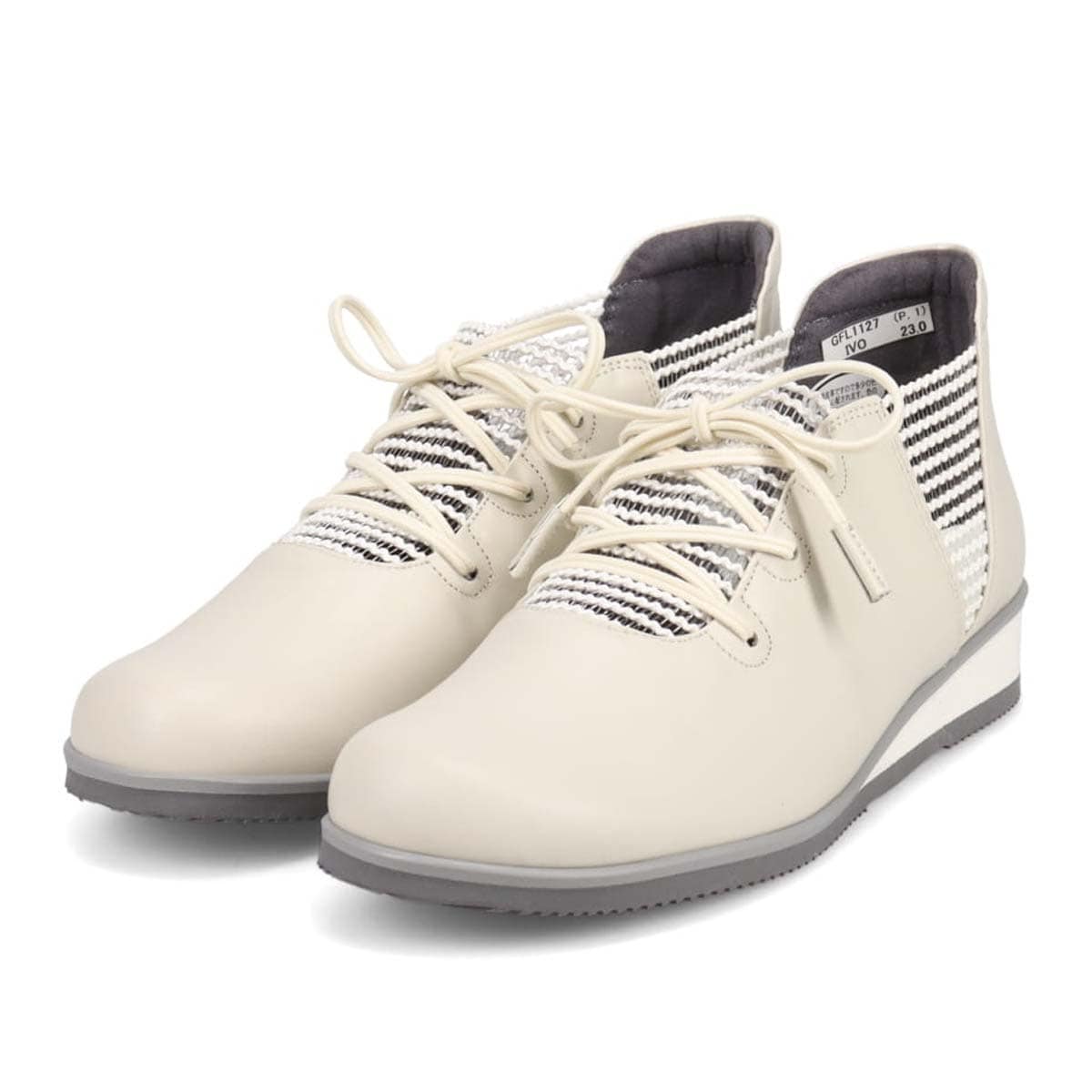 シティ ゴルフ City Golf  幅広4Eラストのカジュアルサマーブーツ　GFL1127 IVORY 23