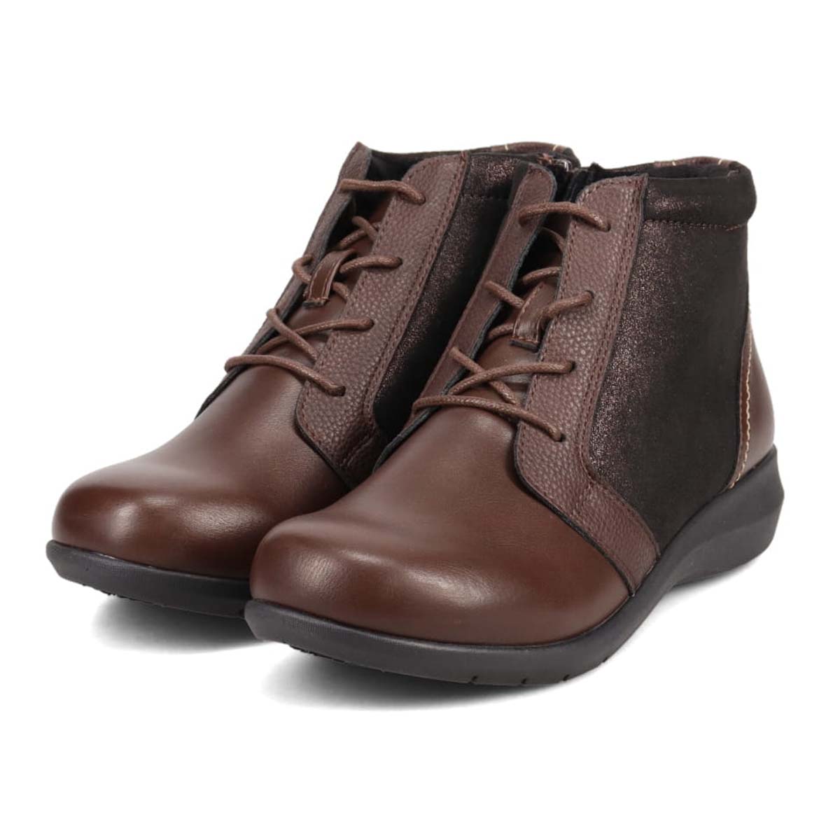 【撥水仕様】シティ ゴルフ City Golf 軽量カジュアルショートブーツ　GFL1526 D-BROWN 23.0