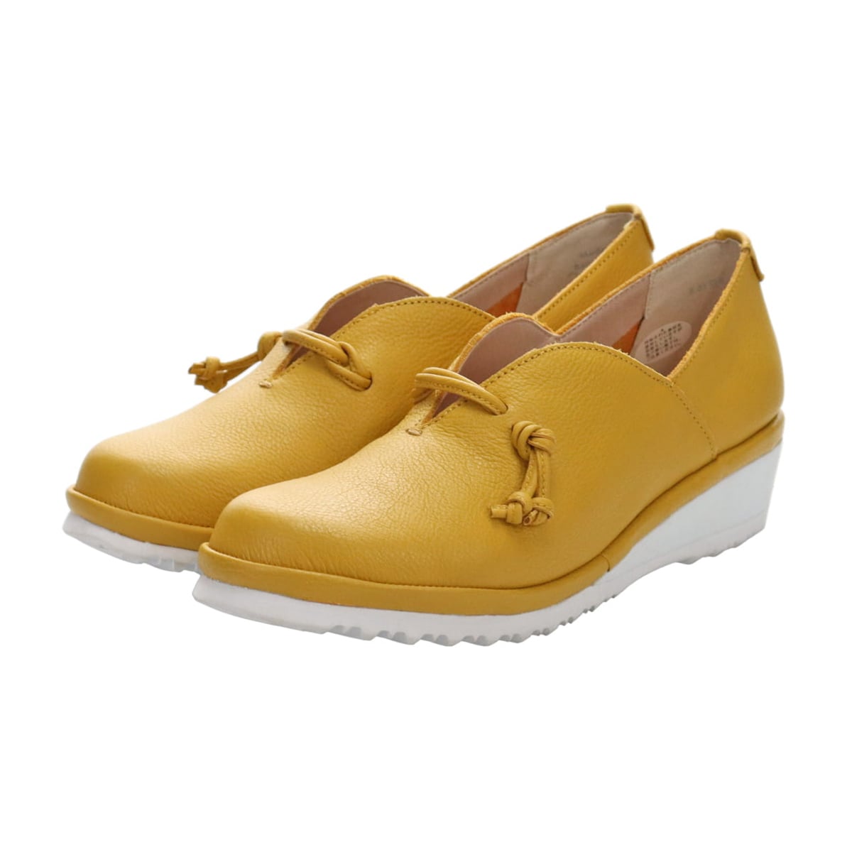 Ｃｉｔｙ　Ｇｏｌｆ ゆったり足入れのプラット製法 4Eカジュアルシューズ GFL20109 MUSTARD 23.0
