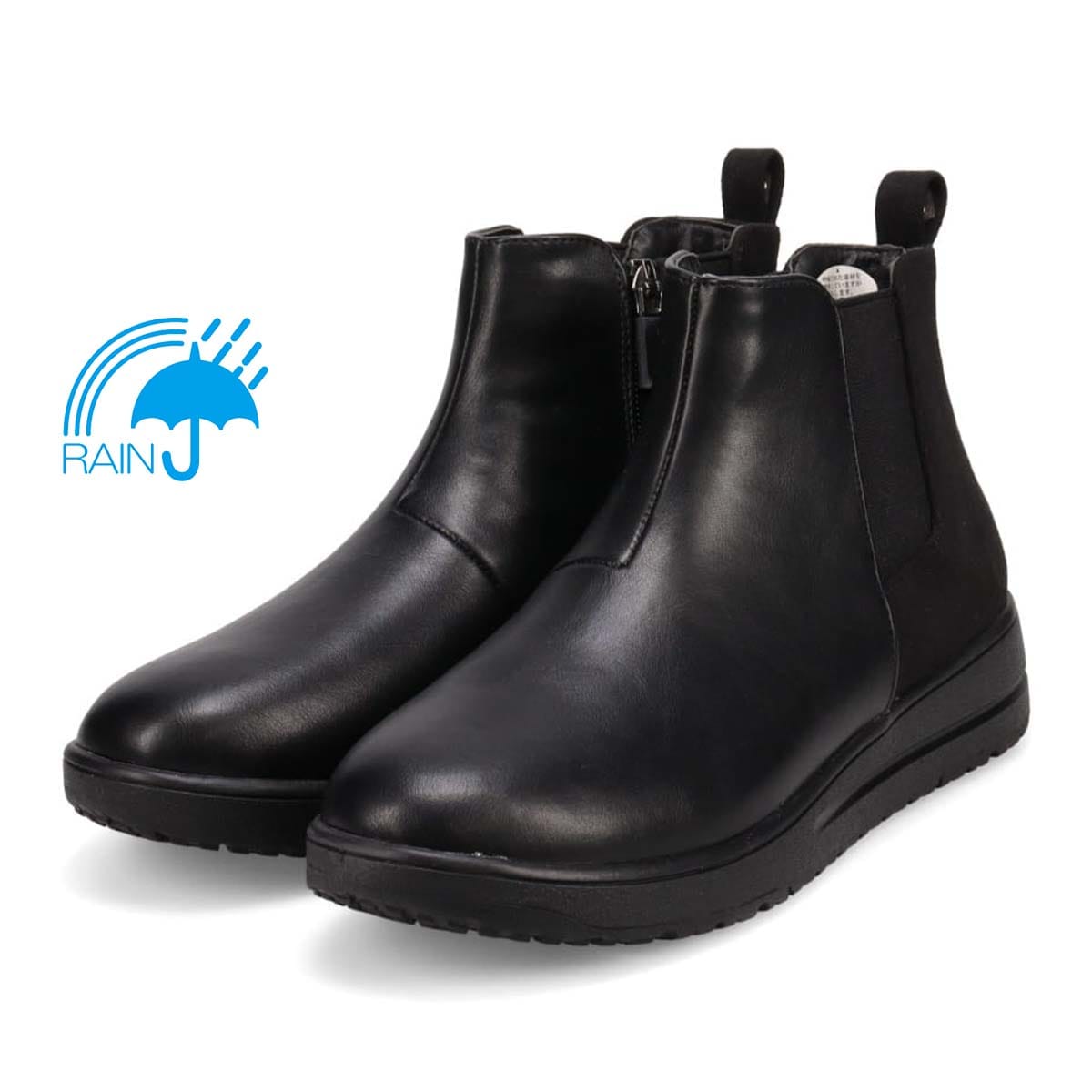 ゴルフトラベラー ゆったりサイドゴアショートブーツ　GFL2105V BLACK 23.0