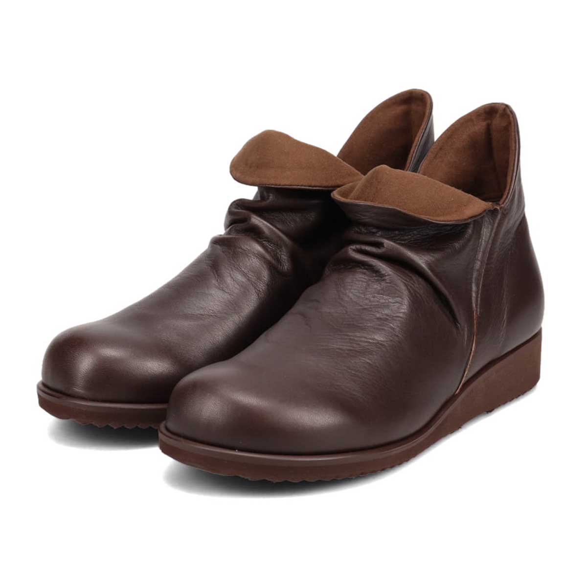 シティ ゴルフ City Golf  幅広５Eラストのカジュアルショートブーツ　GFL5305 D-BROWN 23.0