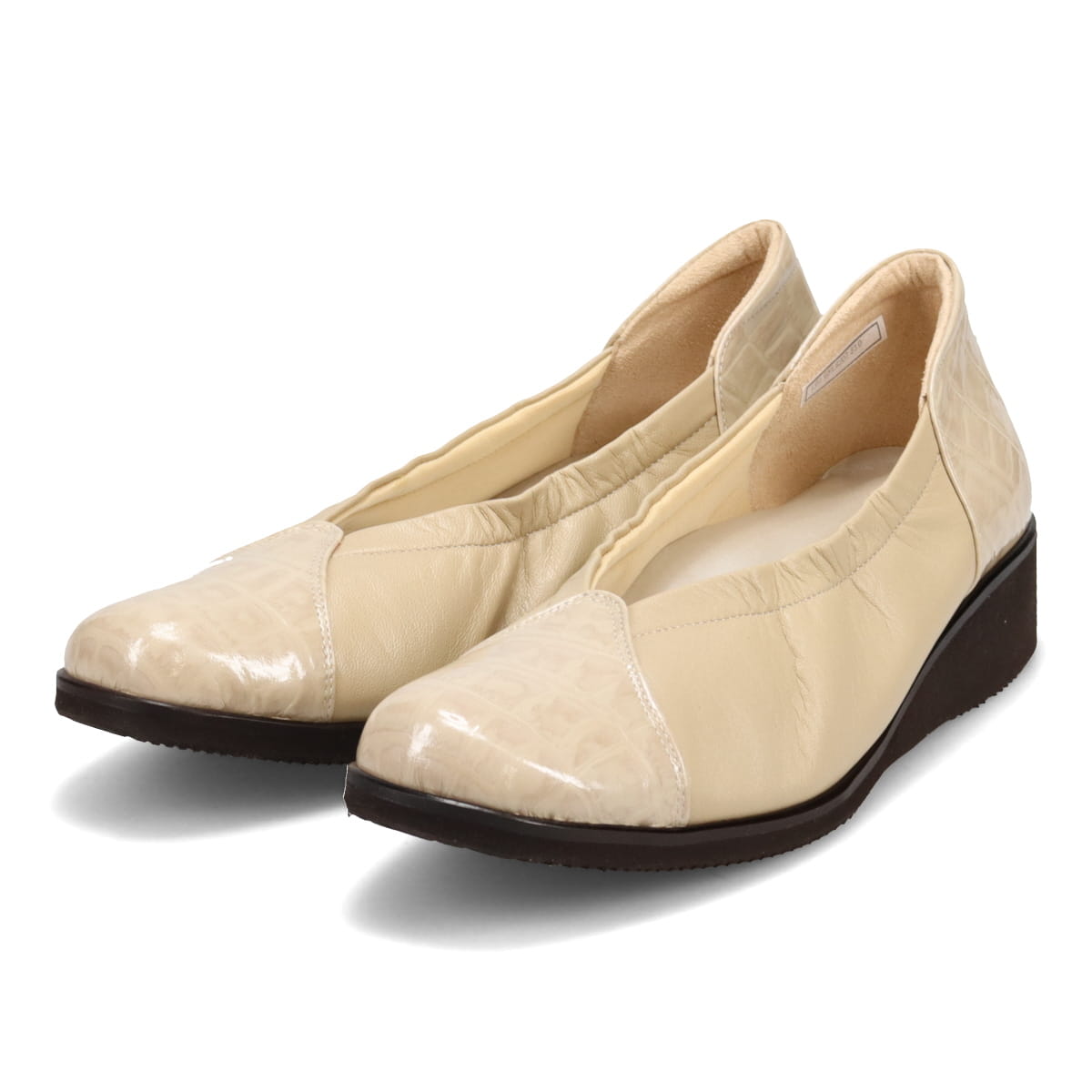 シティゴルフ Ｃｉｔｙ　Ｇｏｌｆ 幅広ゆったりな、デザインパンプス　GFL8207 BEIGE 23.0