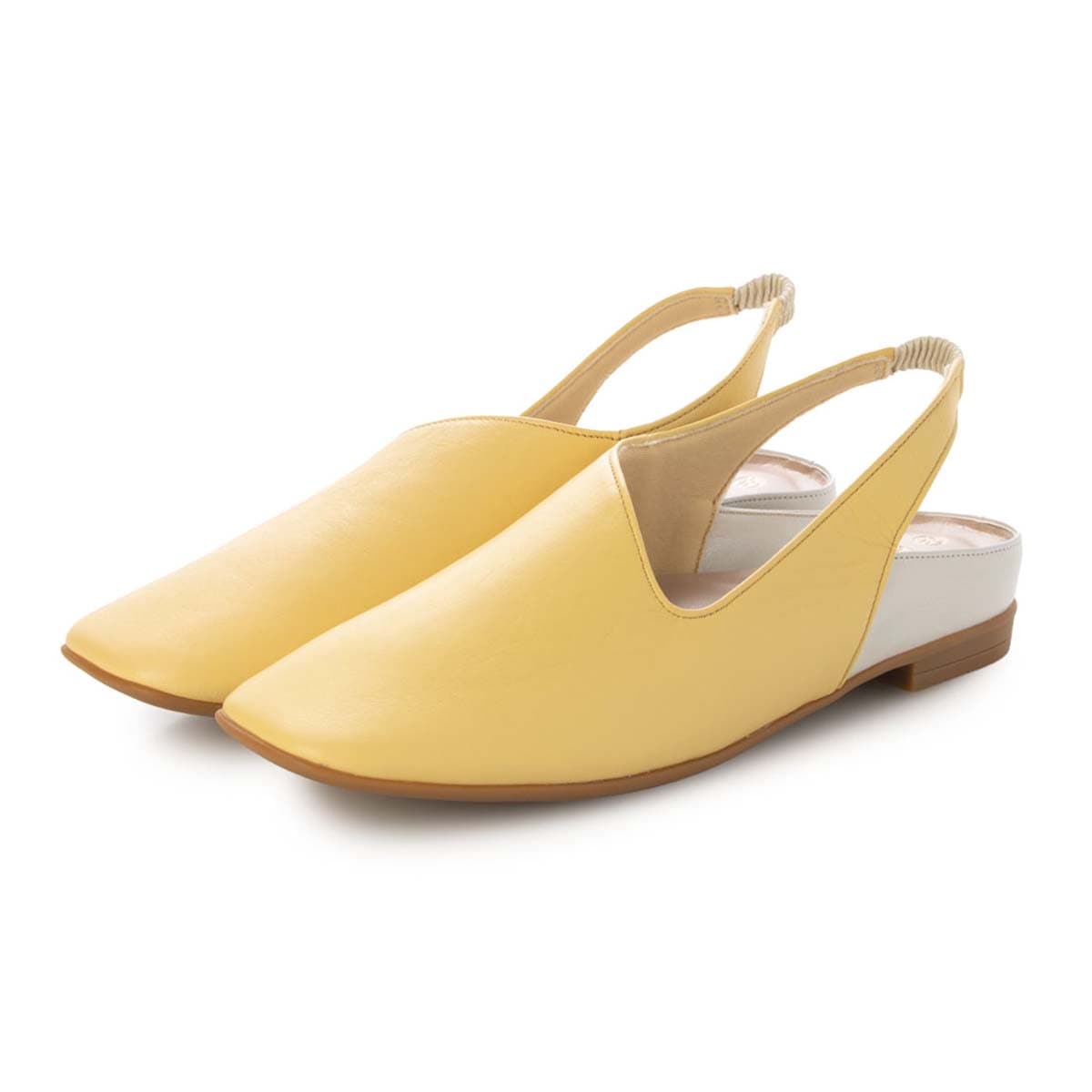 HIROKO KOSHINO バックストラップレザーパンプス　HKL3634 YELLOW 23.0