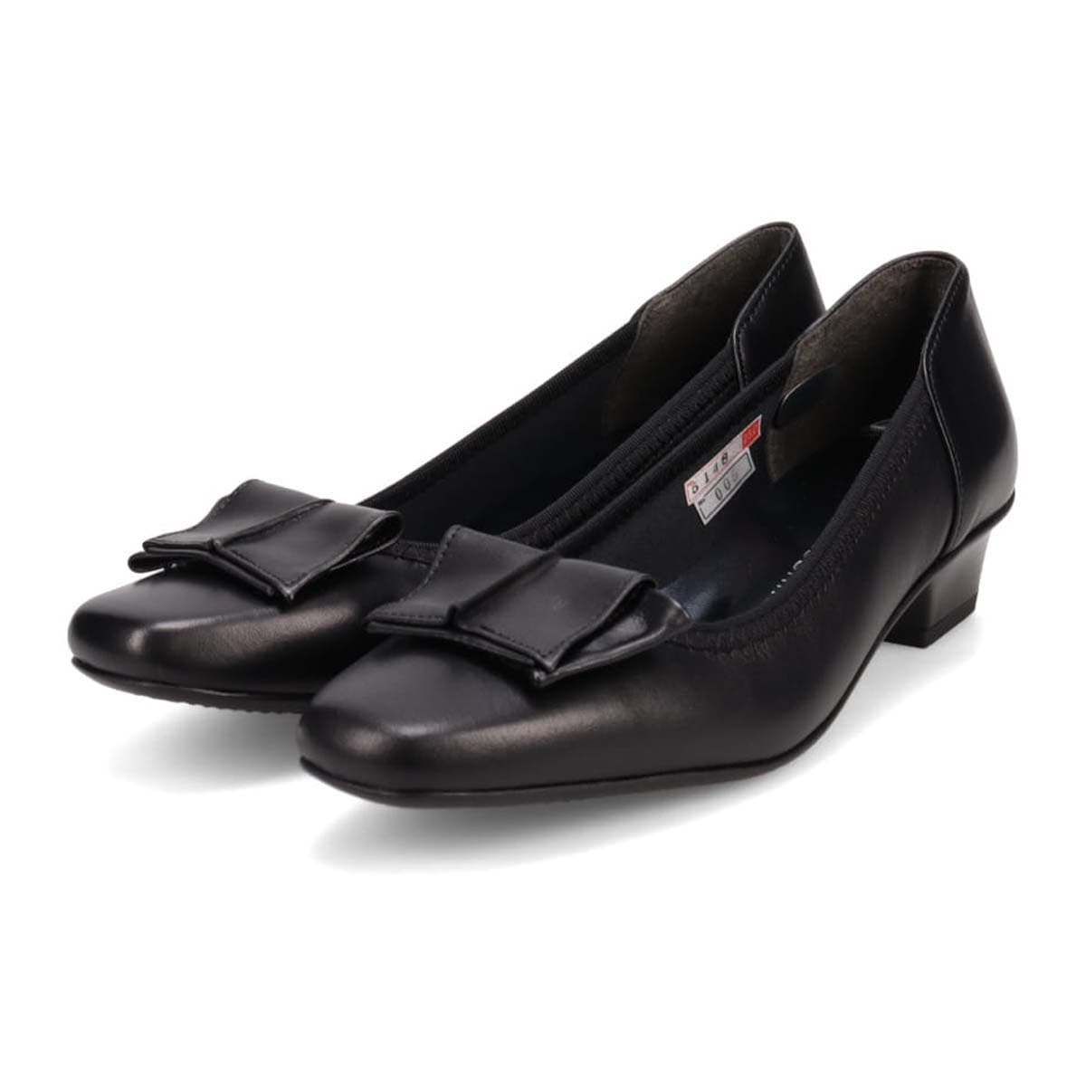 HIROKO KOSHINO 足裏への衝撃を吸収してくれるゴム製モールドソール パンプス HKL5148 BLACK/BLACK 23.0