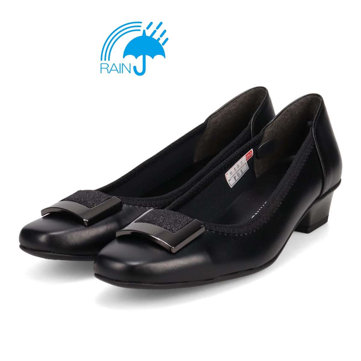 HIROKO KOSHINO 甲飾り付きデザインパンプス　HKL5157 BLACK 23.0