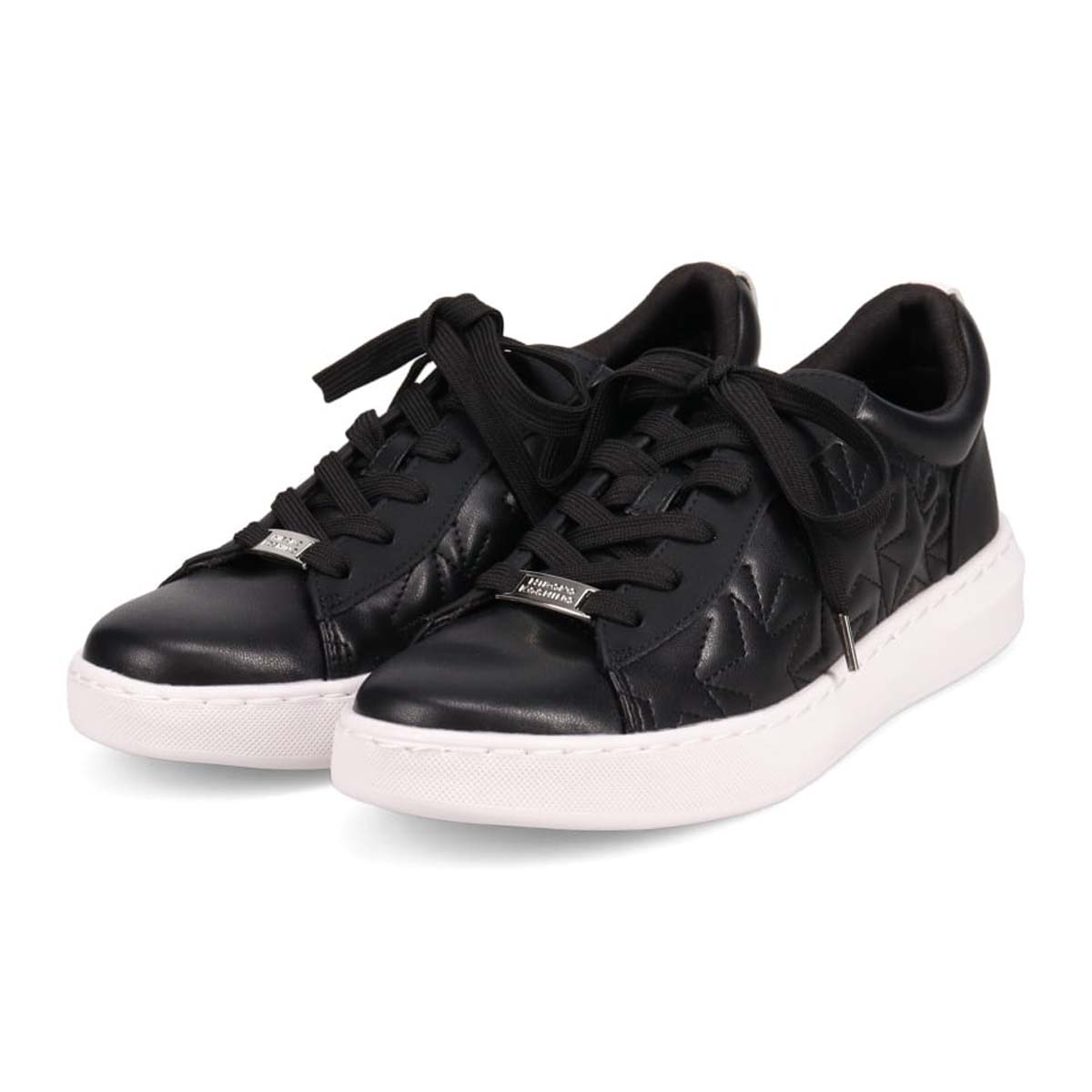 HIROKO KOSHINO キルティングレースアップスニーカー　HKL6209 BLACK 23