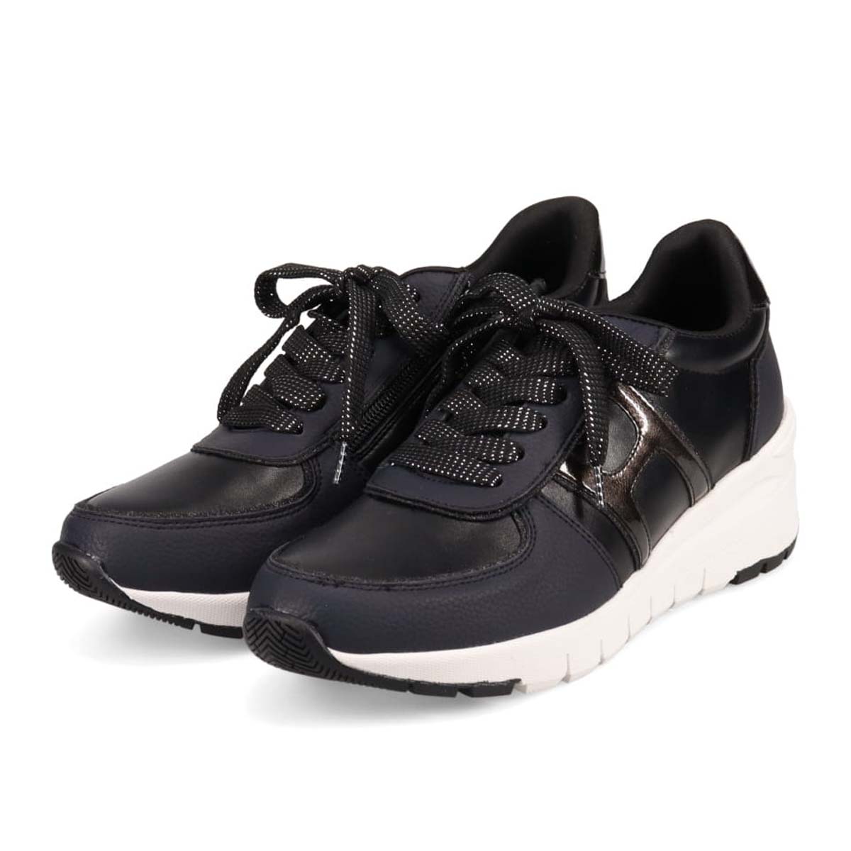 HIROKO KOSHINO スタイルアップスニーカー　HKL6211 BLACK 23