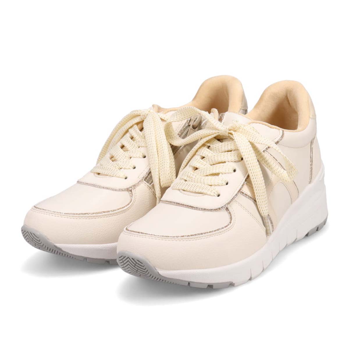 HIROKO KOSHINO スタイルアップスニーカー　HKL6211 IVORY 23