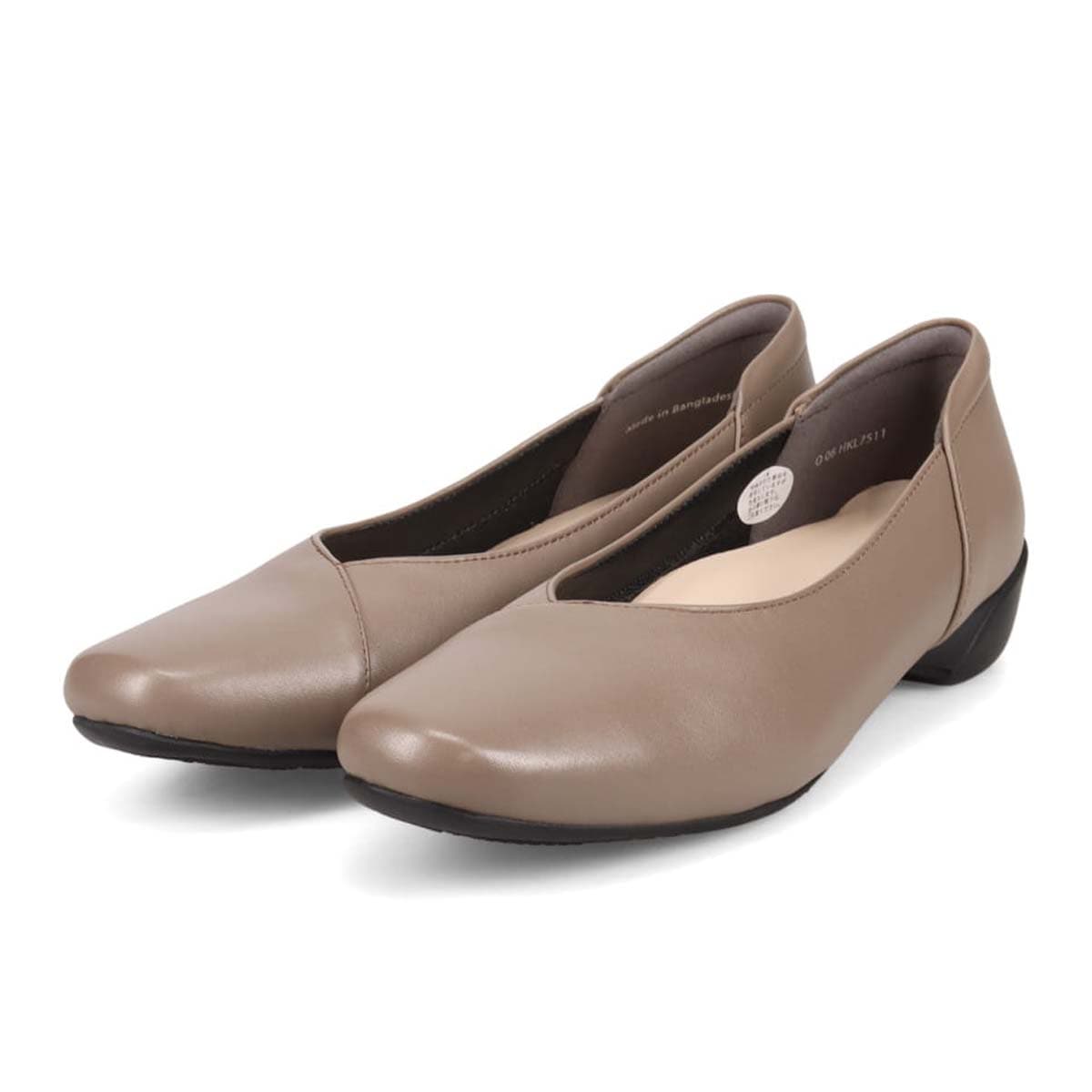 HIROKO KOSHINO 斜めVカットカジュアルパンプス HKL7511 D-OAK 23.0