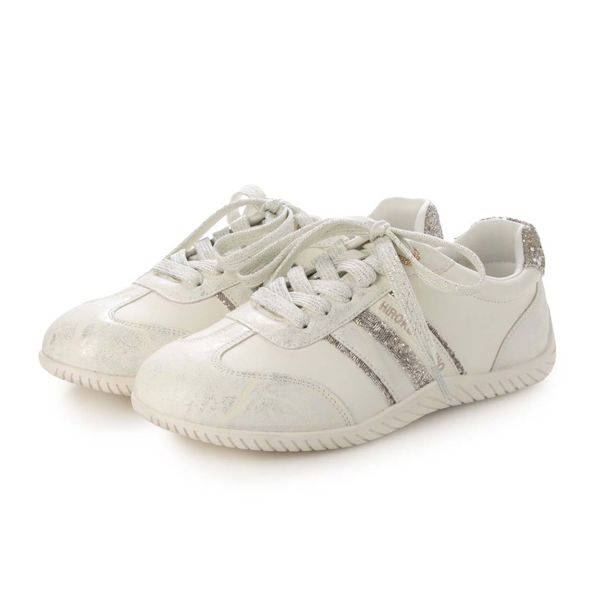 HIROKO KOSHINO レースアップスニーカー　HKL9000 WHITE 23.0