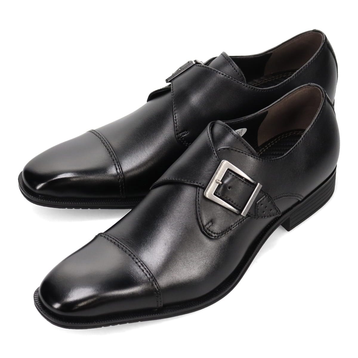 HIROKO KOSHINO HOMME  メンズ モンクストラップドレスシューズ  HR1003 BLACK 25.0