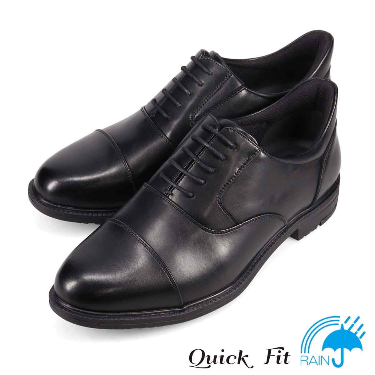 HIROKO KOSHINO HOMME  メンズ　内羽根ストレートチップビジネスシューズ　HR7301 BLACK 25.0