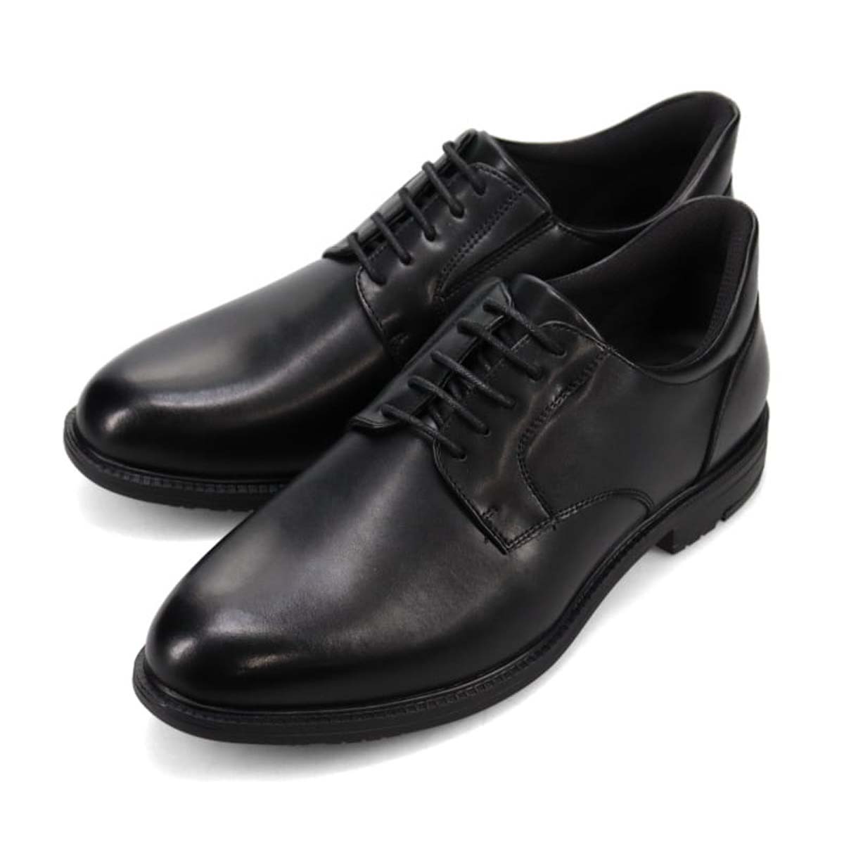 HIROKO KOSHINO HOMME  メンズ　外羽根プレーントゥビジネスシューズ　HR7302 BLACK 25.0