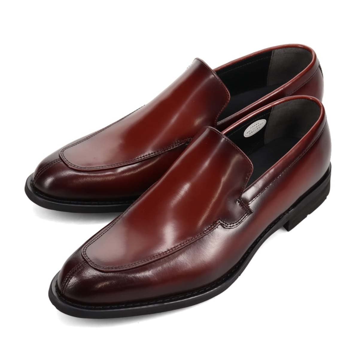 HIROKO KOSHINO HOMME  メンズ エレガント ユーチップスリッポンドレスシューズ　HR8003 WINE 25.0