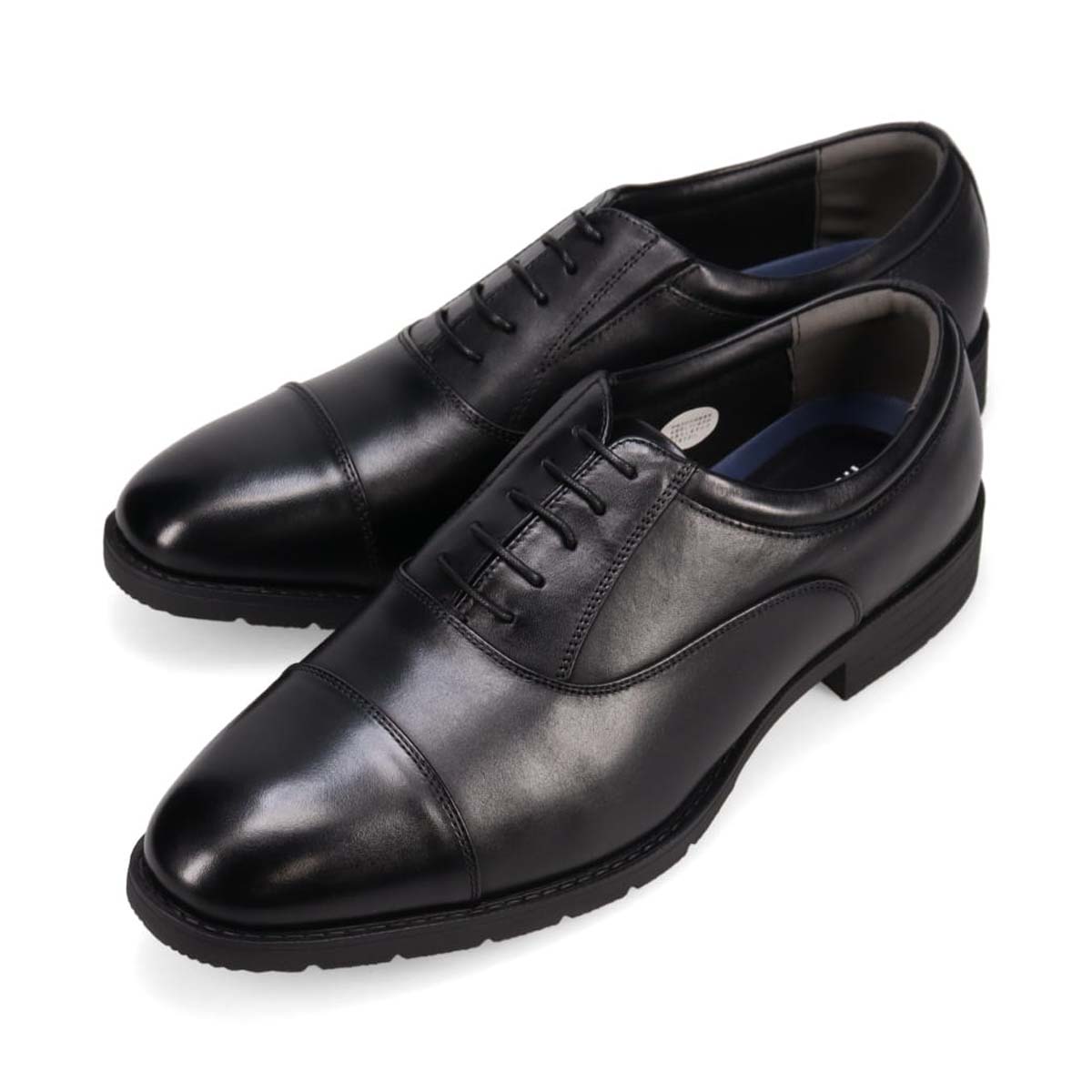 【大きいサイズ】HIROKO KOSHINO HOMME  メンズ 内羽根ストレートチップビジネスシューズ HR5008 BLACK 28.0