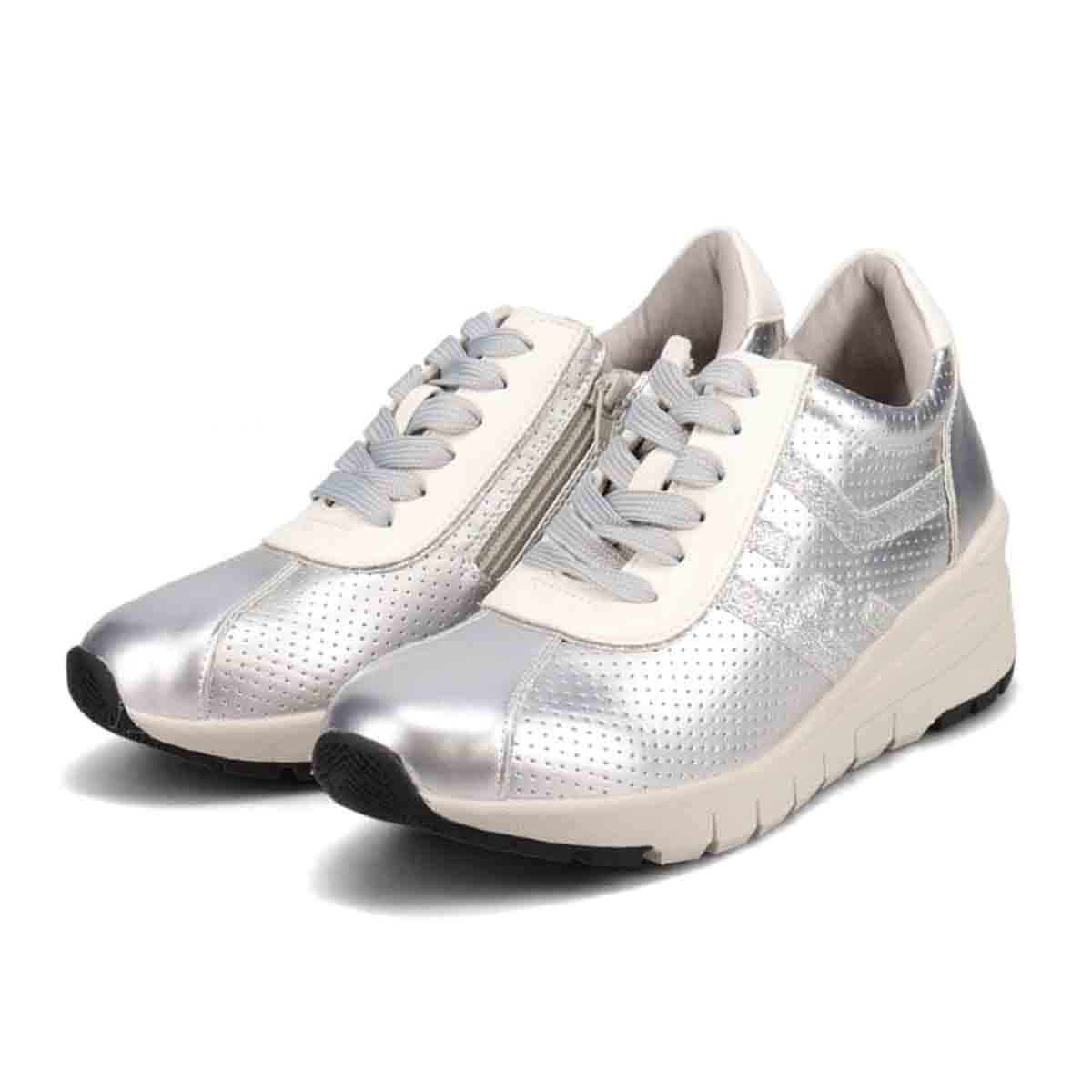 HIROKO KOSHINO FEMME　お洒落ウォーキングシューズ　HRL3005 SILVER 23.0