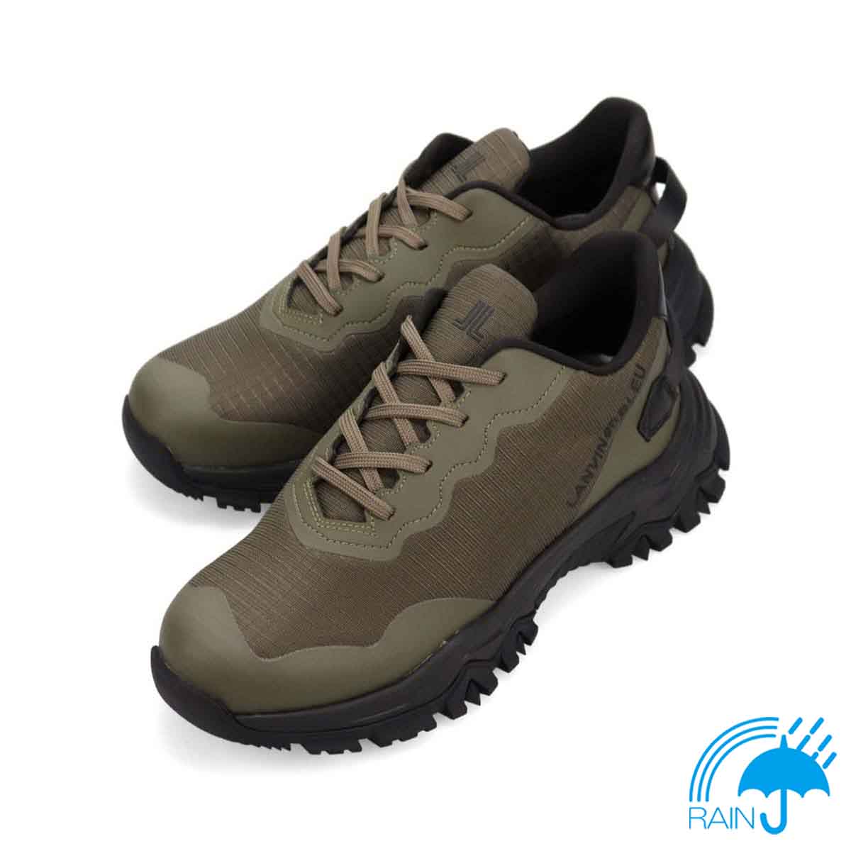 ランバンオンブルー LANVIN en Bleu  トレイルランニングスニーカー　LB1007 KHAKI 25.0
