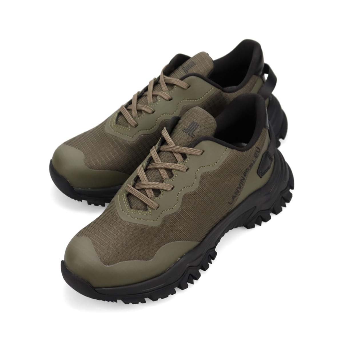 ランバンオンブルー LANVIN en Bleu  トレイルランニングスニーカー　LB1007 KHAKI 25.0
