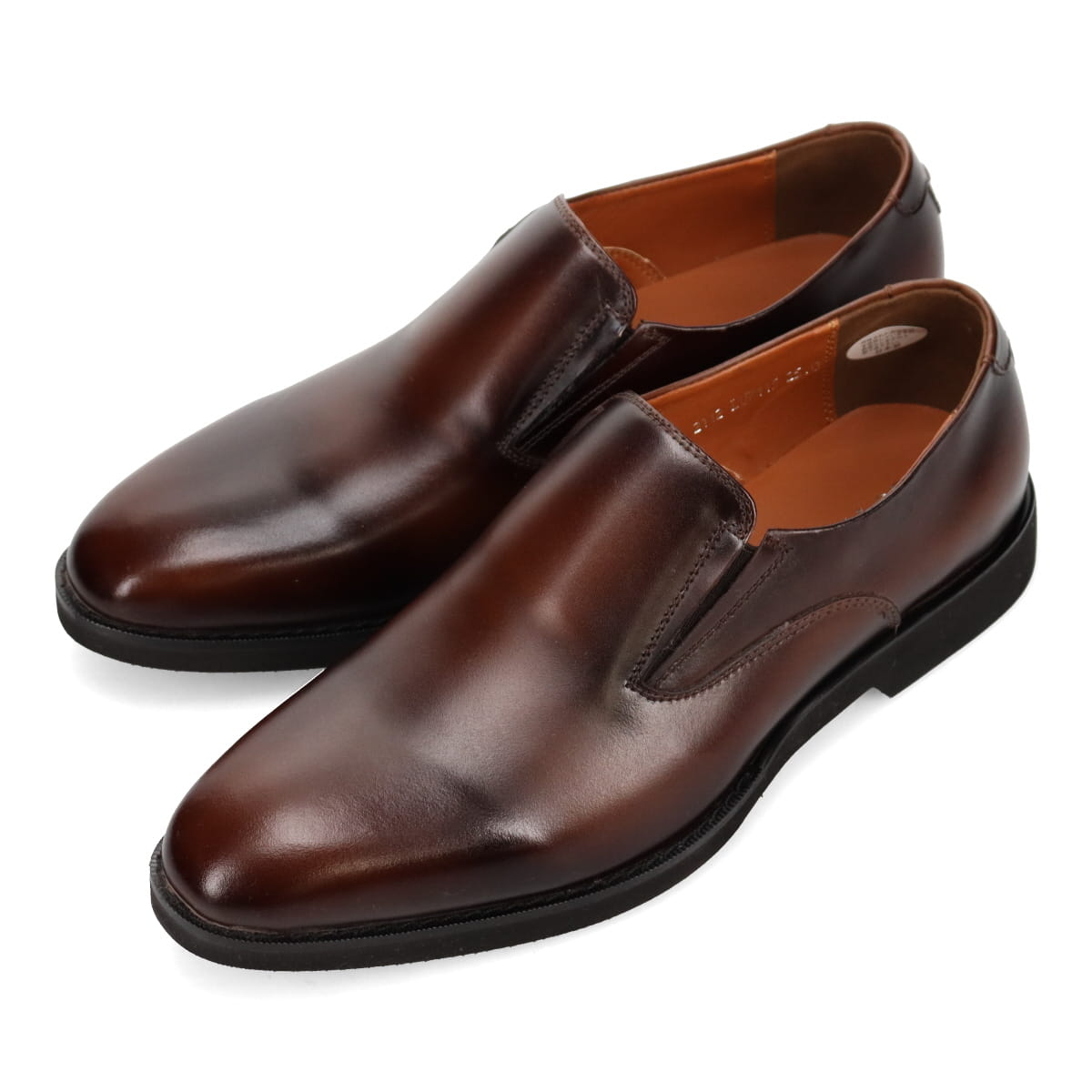 ルーテシア LUTECIA 立体的に見えるラストを使用した軽量スリッポン ドレスシューズ　LU7115 BROWN 25.0