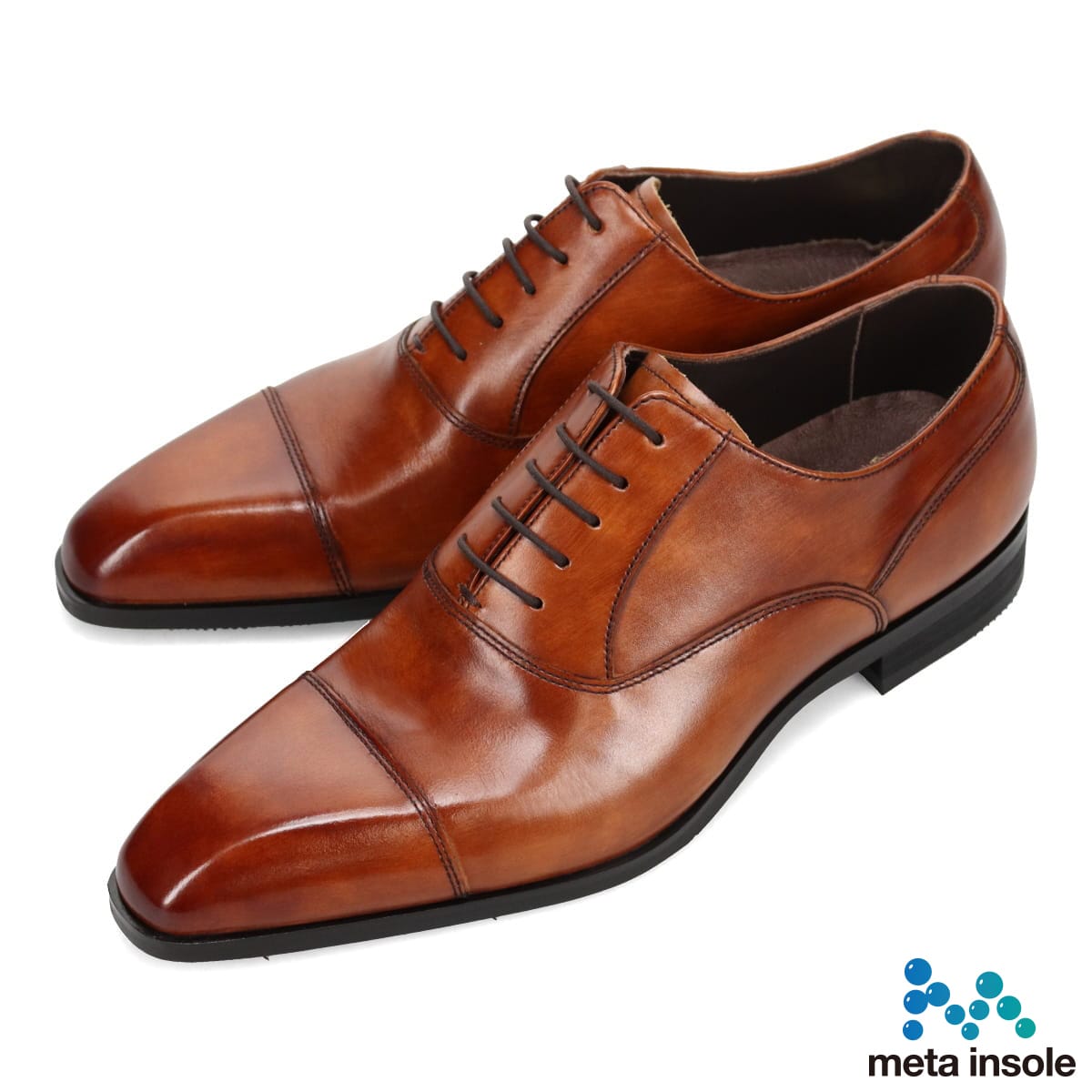 マドラス madras metaインソール  内羽根ストレートチップドレスシューズ M2711MT L-BROWN 25.0