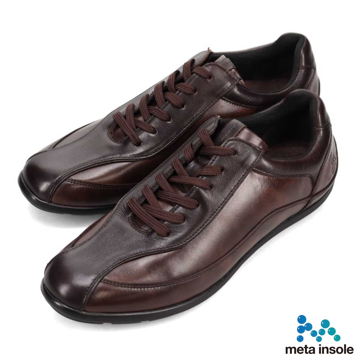 マドラス madras metaインソール搭載シューズ  レザースニーカー　M502MT D-BROWN 25.0